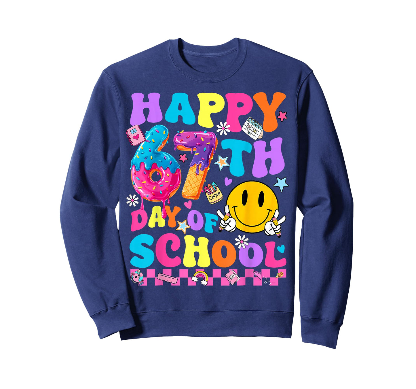 Happy 67 Days of School 67th Day Smarter Six Seven Meme T-Shirt