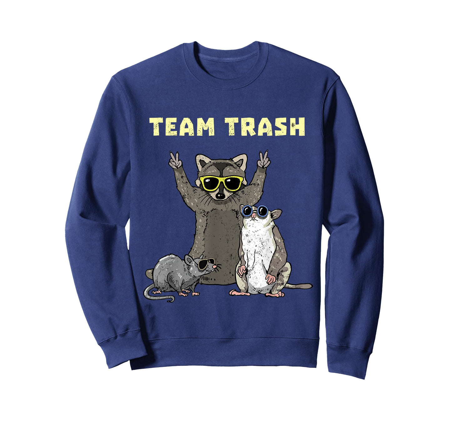 Team Trash Opossum Raccoon Rat, Funny Animals Garbage Gang Short Sleeve T-Shirt
