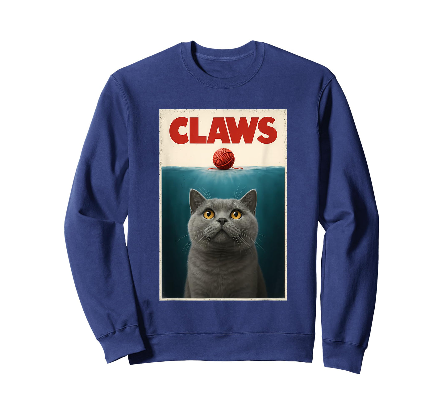 Funny British Shorthair Cat CLAWS Yarn Ball Top Kitten Men Women Kids T-Shirt