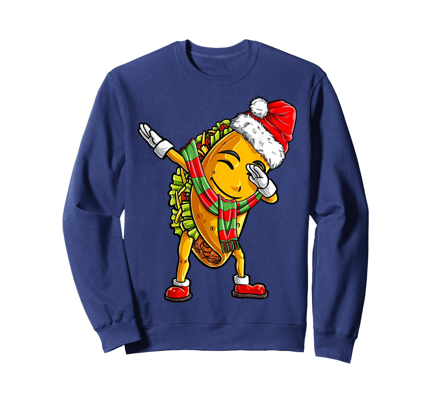 Dabbing Taco Santa Christmas Kids Boys Men Dab Xmas Gifts T-Shirt