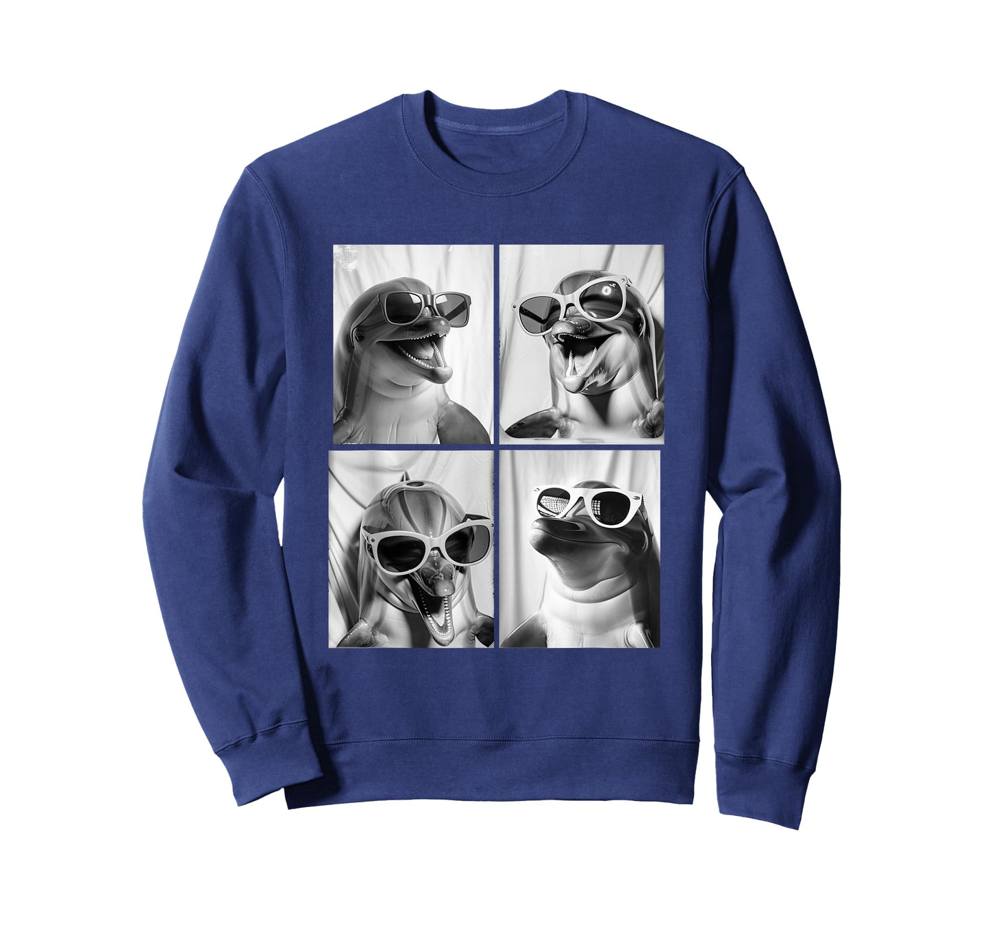 Cool Dolphins with Sunglasses Cute Animal Photo Booth T-Shirt
