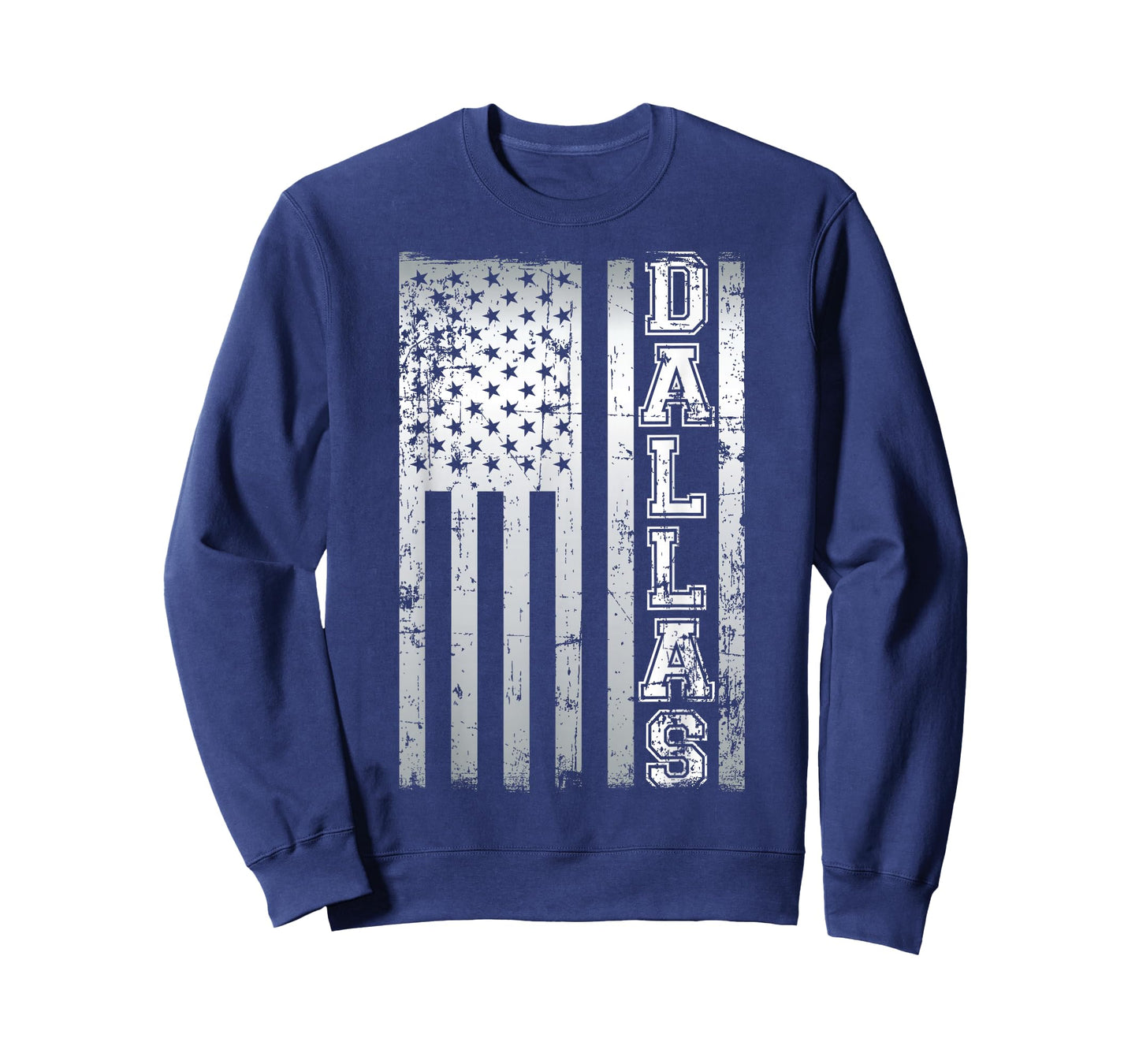 Distressed Dallas Loves America US Flag T-Shirt