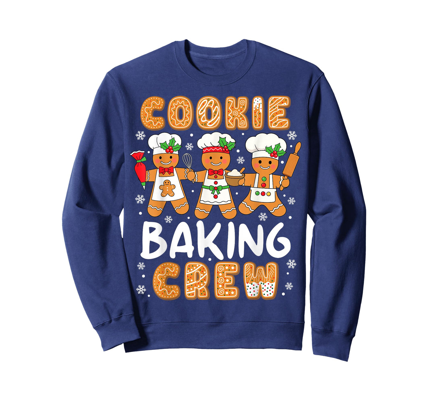 Cookie Baking Crew Christmas Funny Gingerbread Lovers Kids T-Shirt