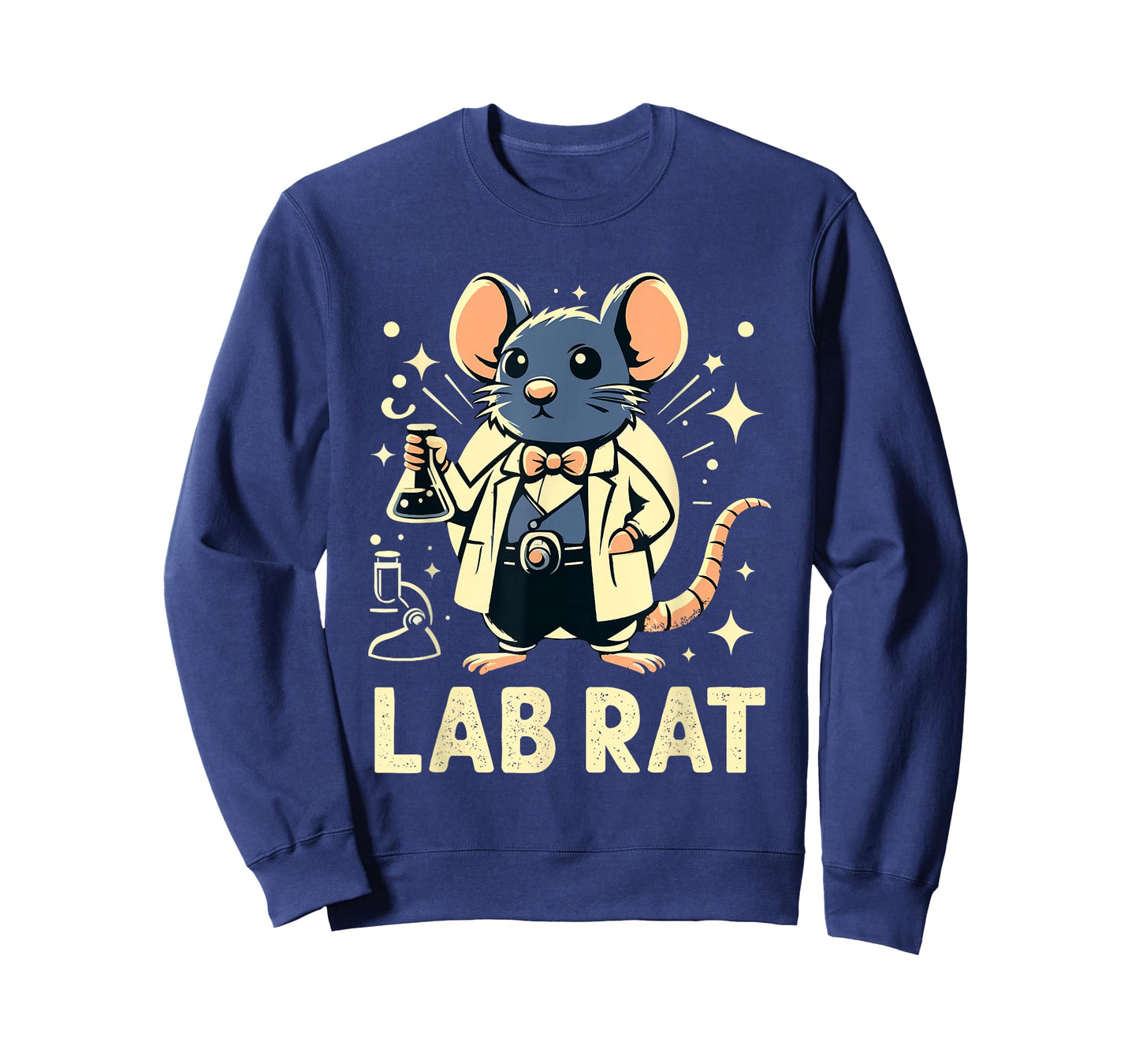 Adorable Lab Rat Scientist Cartoon T-Shirt