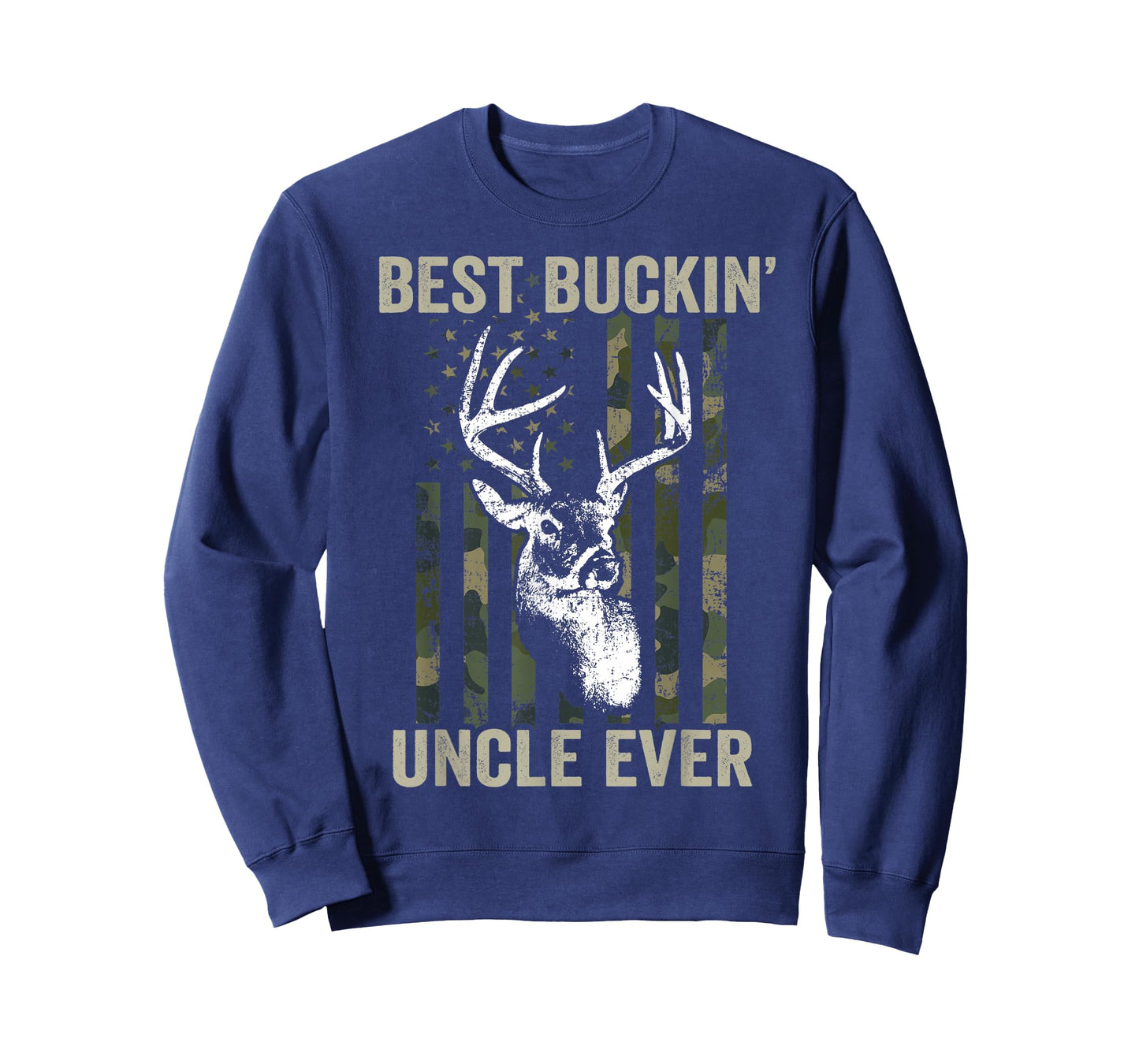 Best Buckin Uncle Ever - Funny Whitetail Buck Deer Hunting T-Shirt