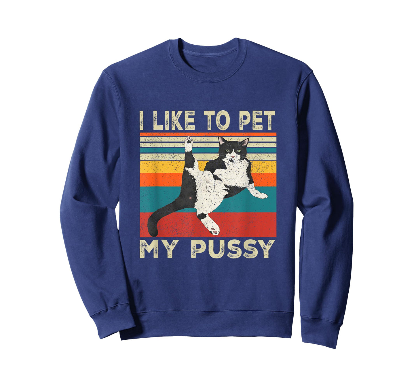 I Like to Pet My Pussy Naughty Funny Humor Saying Cat T-Shirt