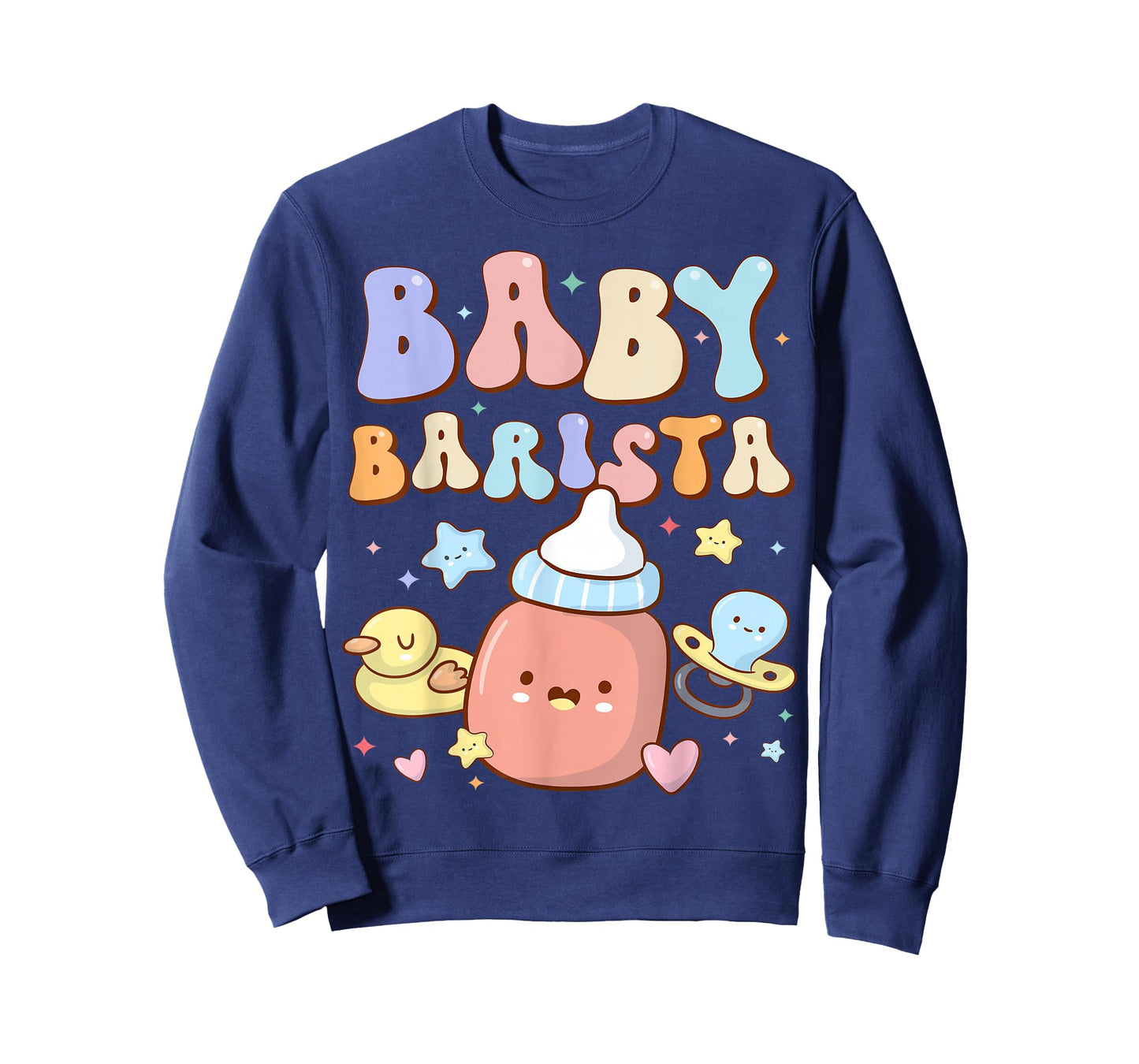 Baby Barista Mother Baby Nurse NICU Nurse Milk Bottle Funny T-Shirt