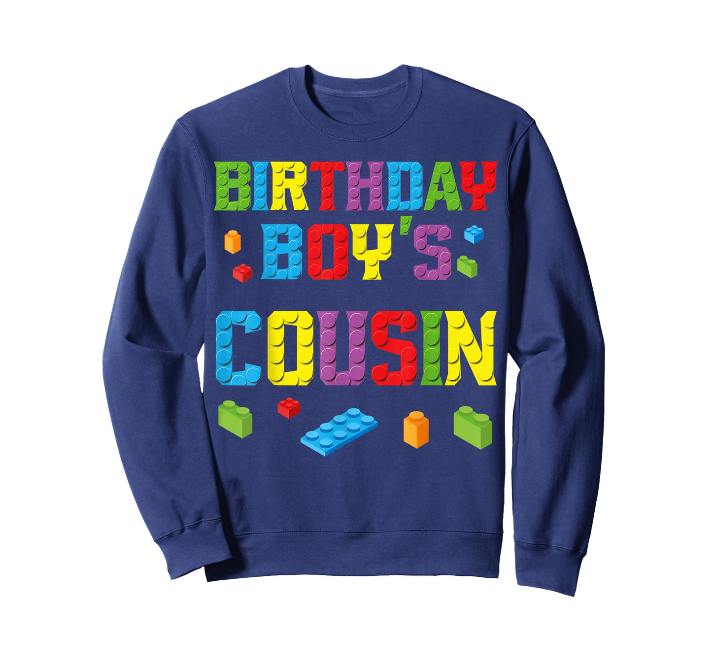 Master Builder Birthday Boy's Cousin Building Bricks Blocks T-Shirt
