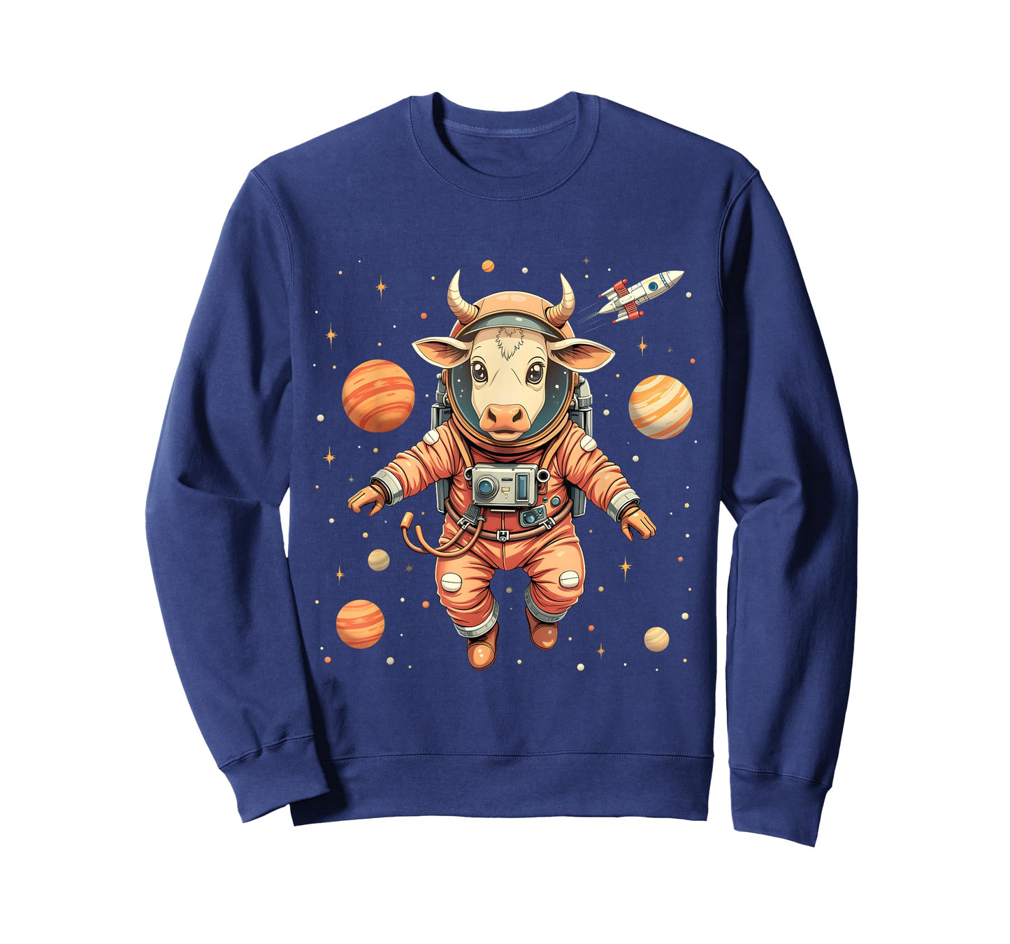 Cow In Space Astronaut Shirt Women Men Kids Funny Cow Animal T-Shirt