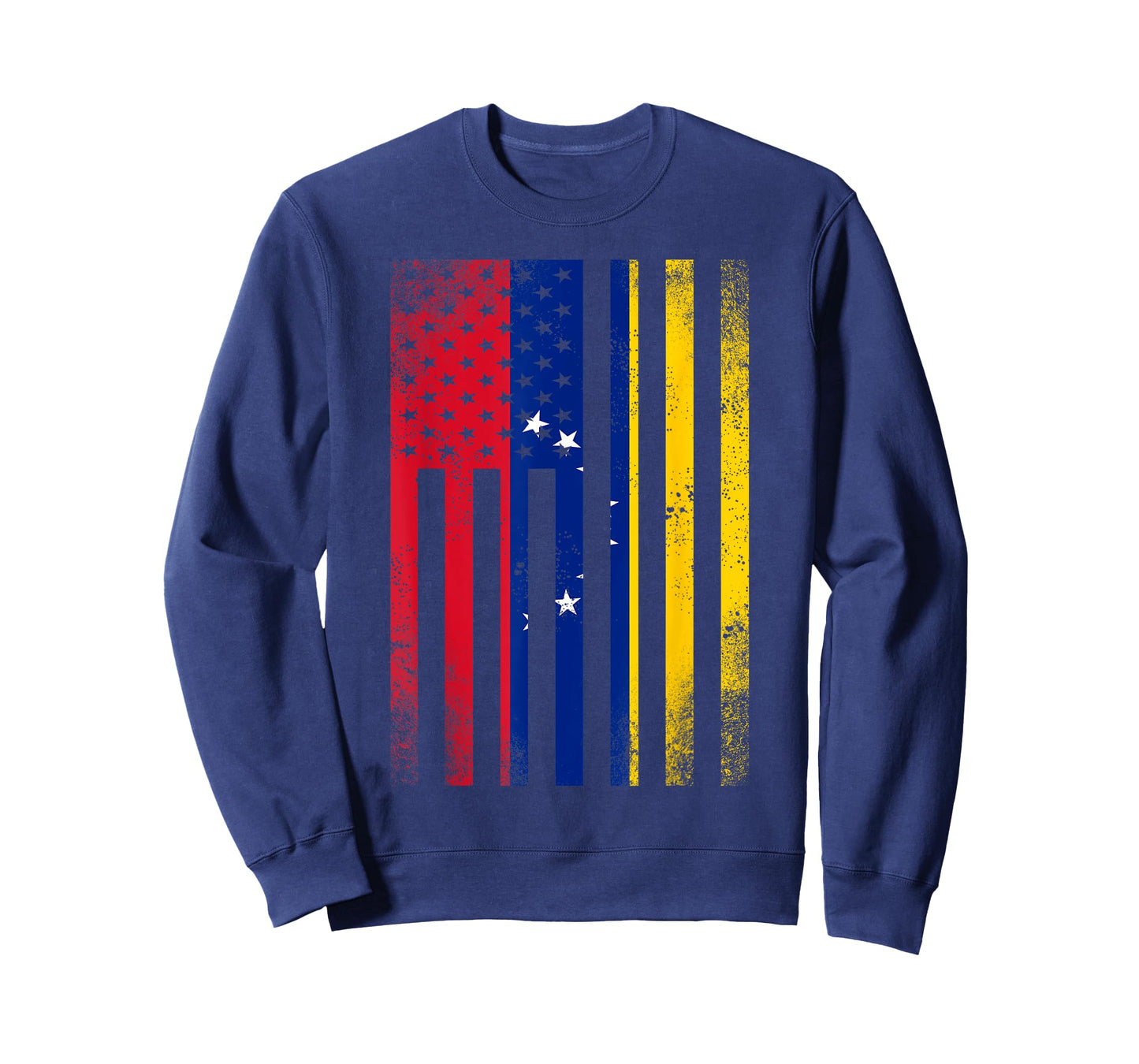 Half Venezuelan Flag | Vintage American Inside Me USA Gift T-Shirt