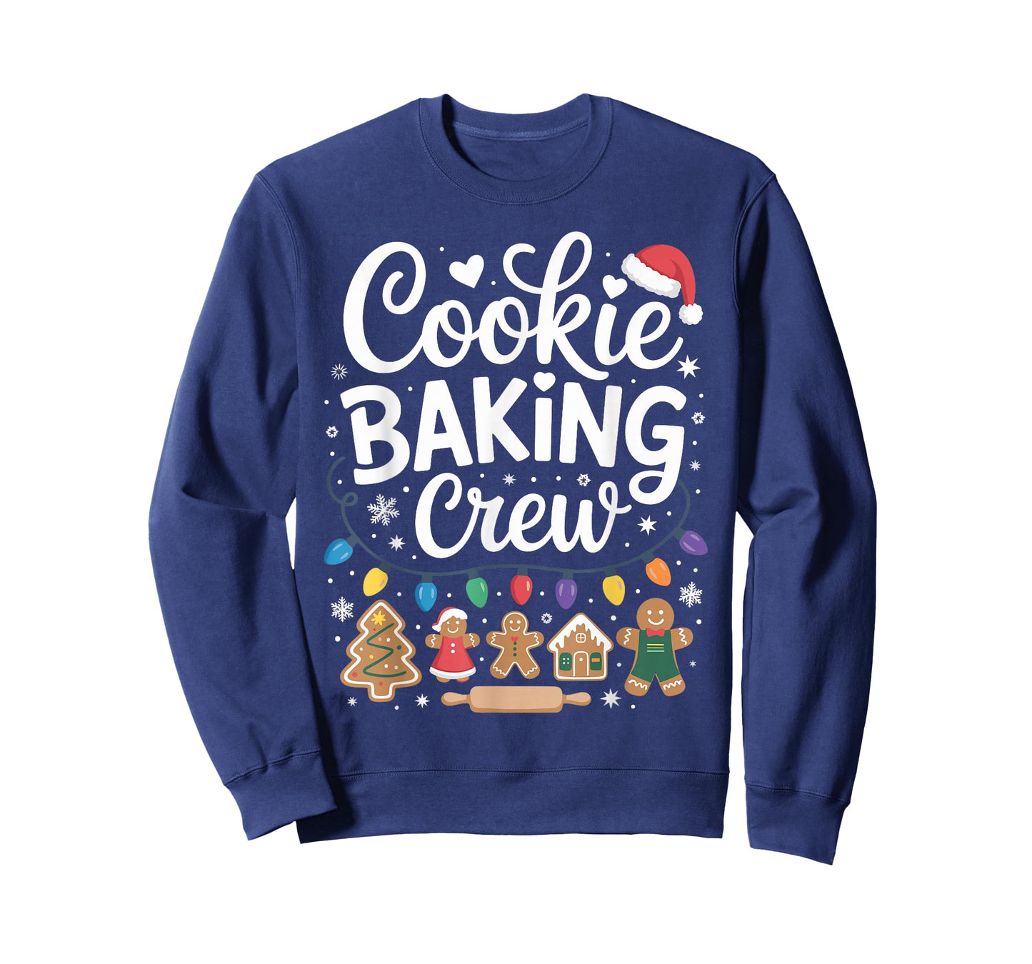 Cookie Baking Crew Holiday Squad Gingerbread Christmas Funny T-Shirt