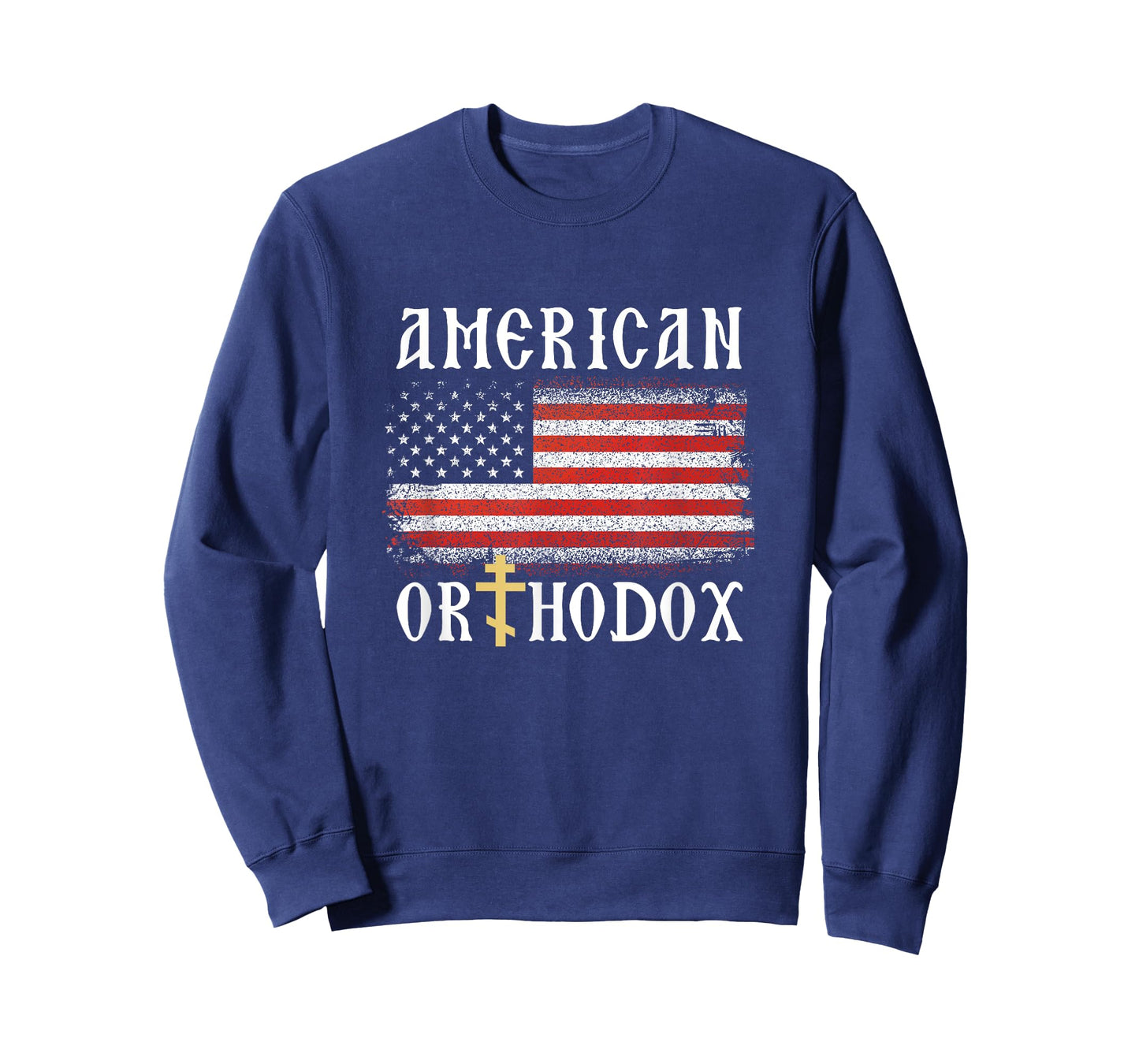 American Flag Orthodox Cross Christian T-Shirt