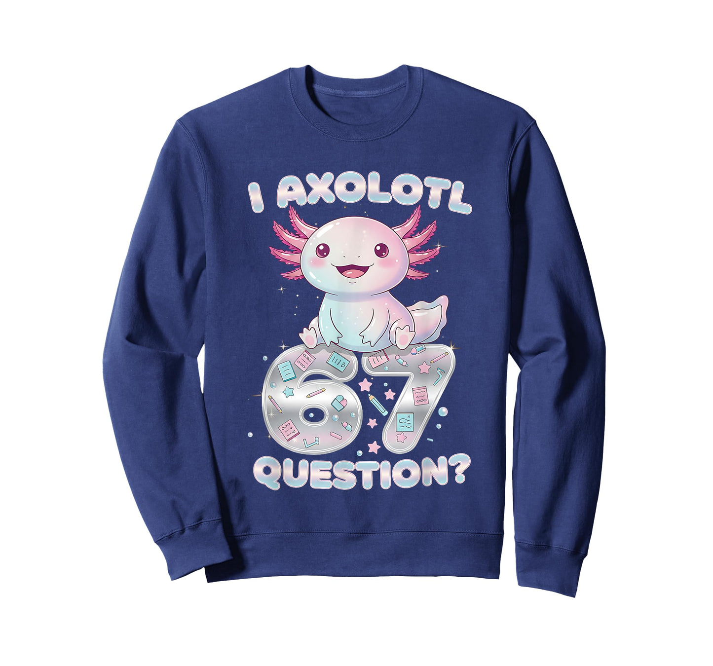Funny I Axolotl 67 Questions Six Seven Axolotl Boys Girls T-Shirt