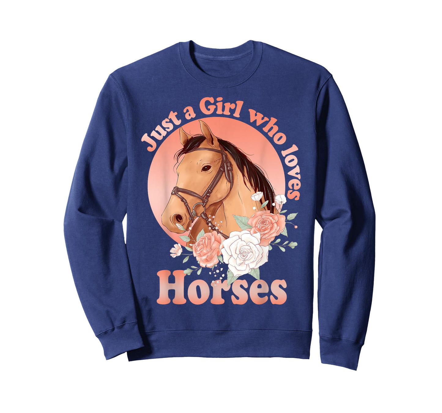 Cute Horse With Saying - Just A Girl Who Loves Horses T-Shirt