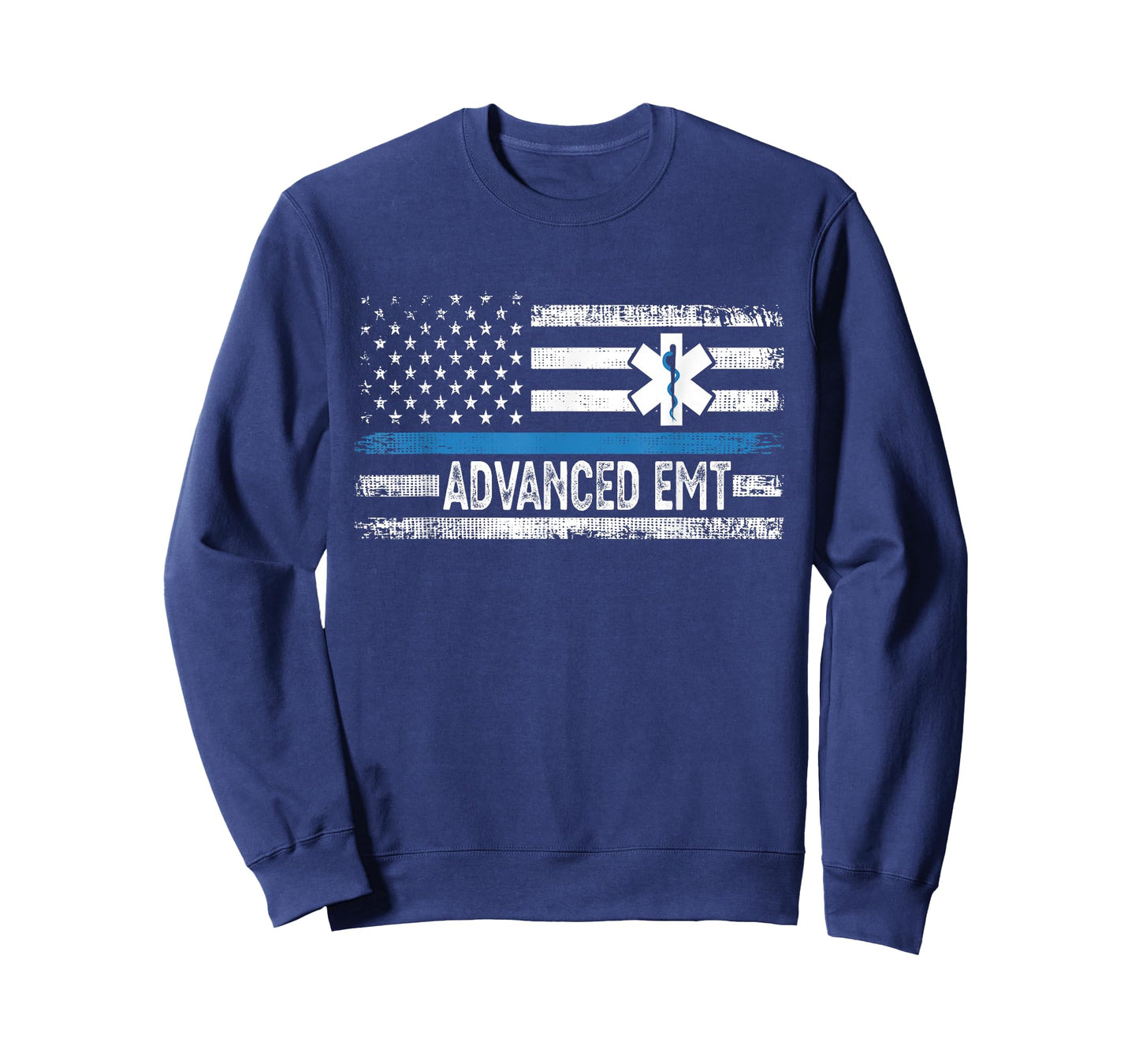 American Flag USA Advanced EMT AEMT Medical Technician T-Shirt