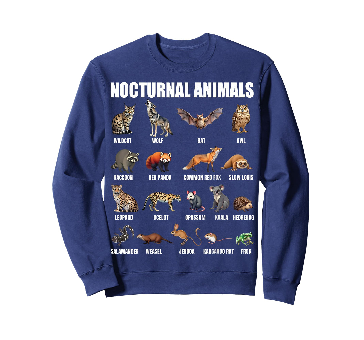 Nocturnal Animals Educational Wildlife Science Nature Lover T-Shirt