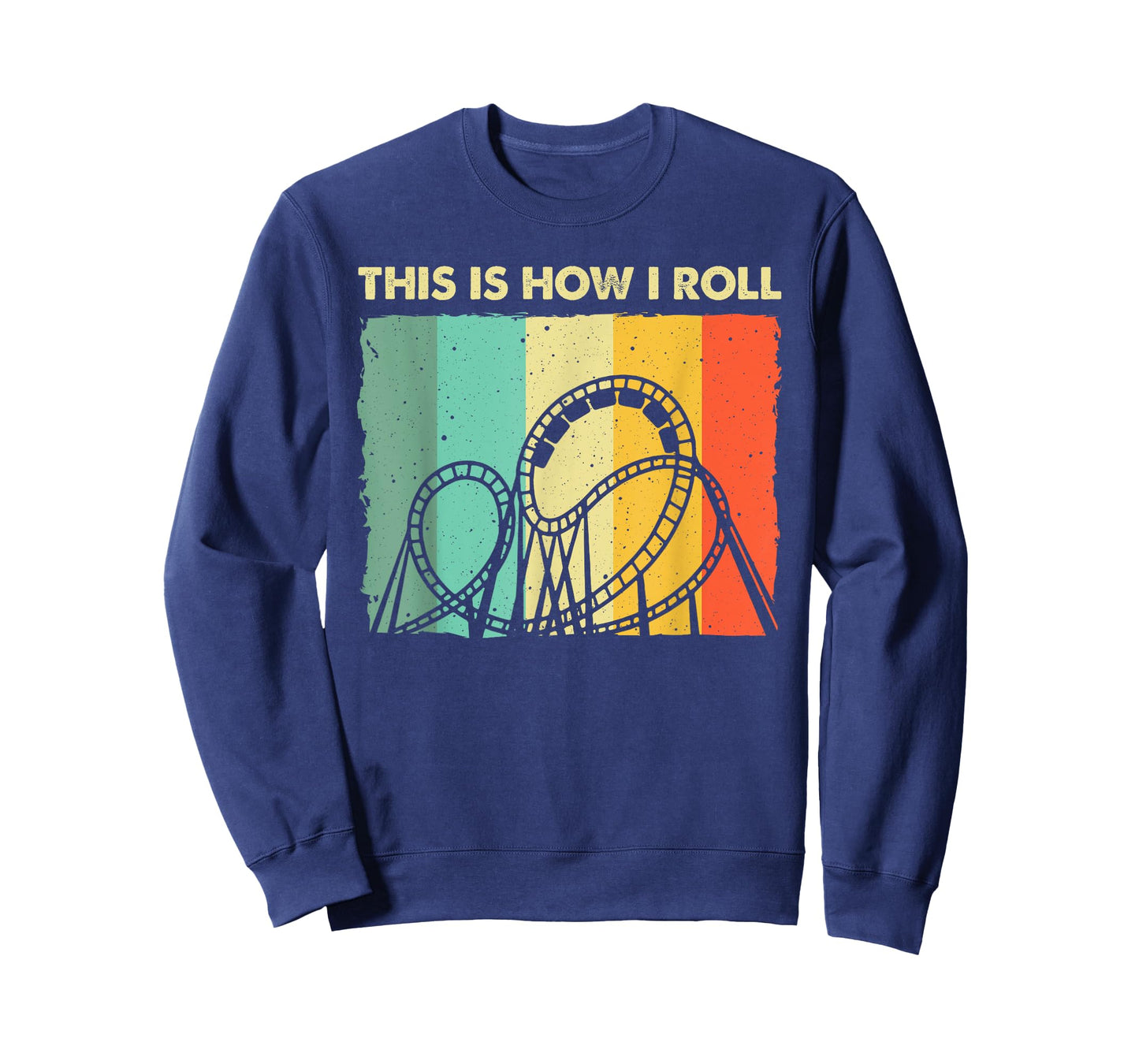 Cool Roller Coaster For Men Women Amusement Theme Park Retro T-Shirt
