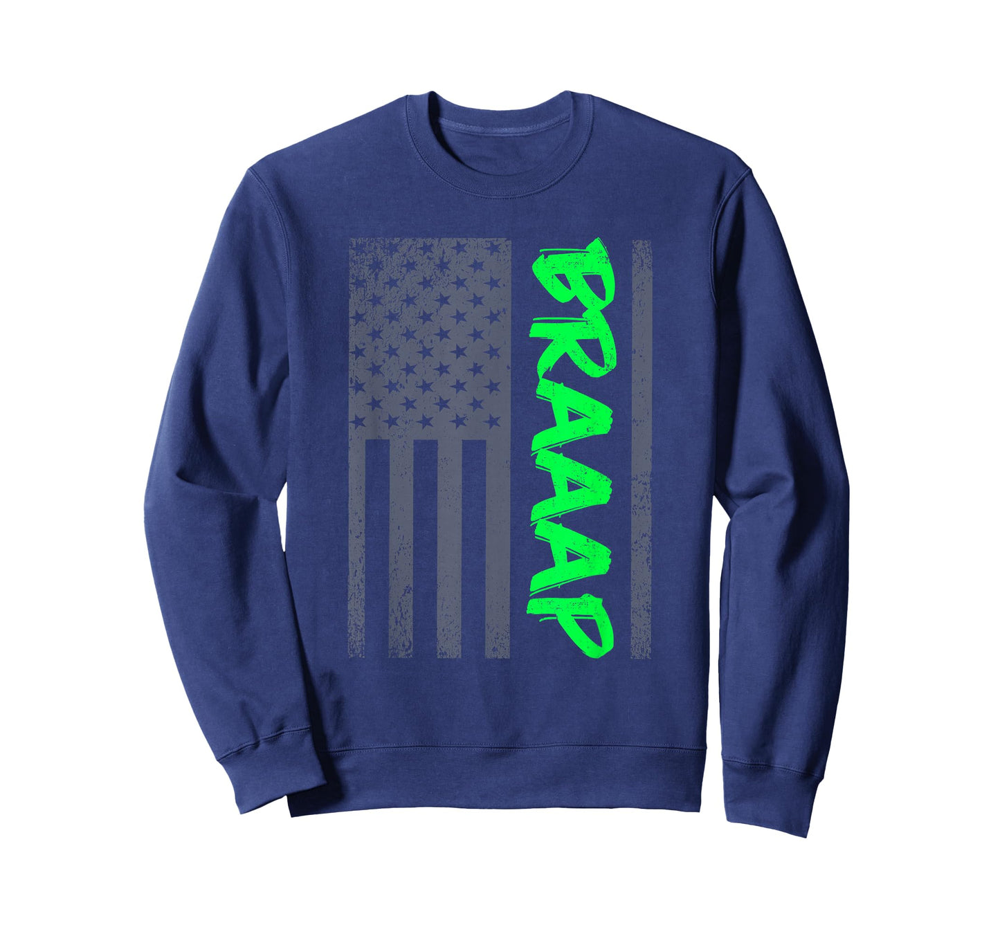 Brap Braap-Braaap Vintage USA Flag Dirt Bike Jet Ski ATV T-Shirt