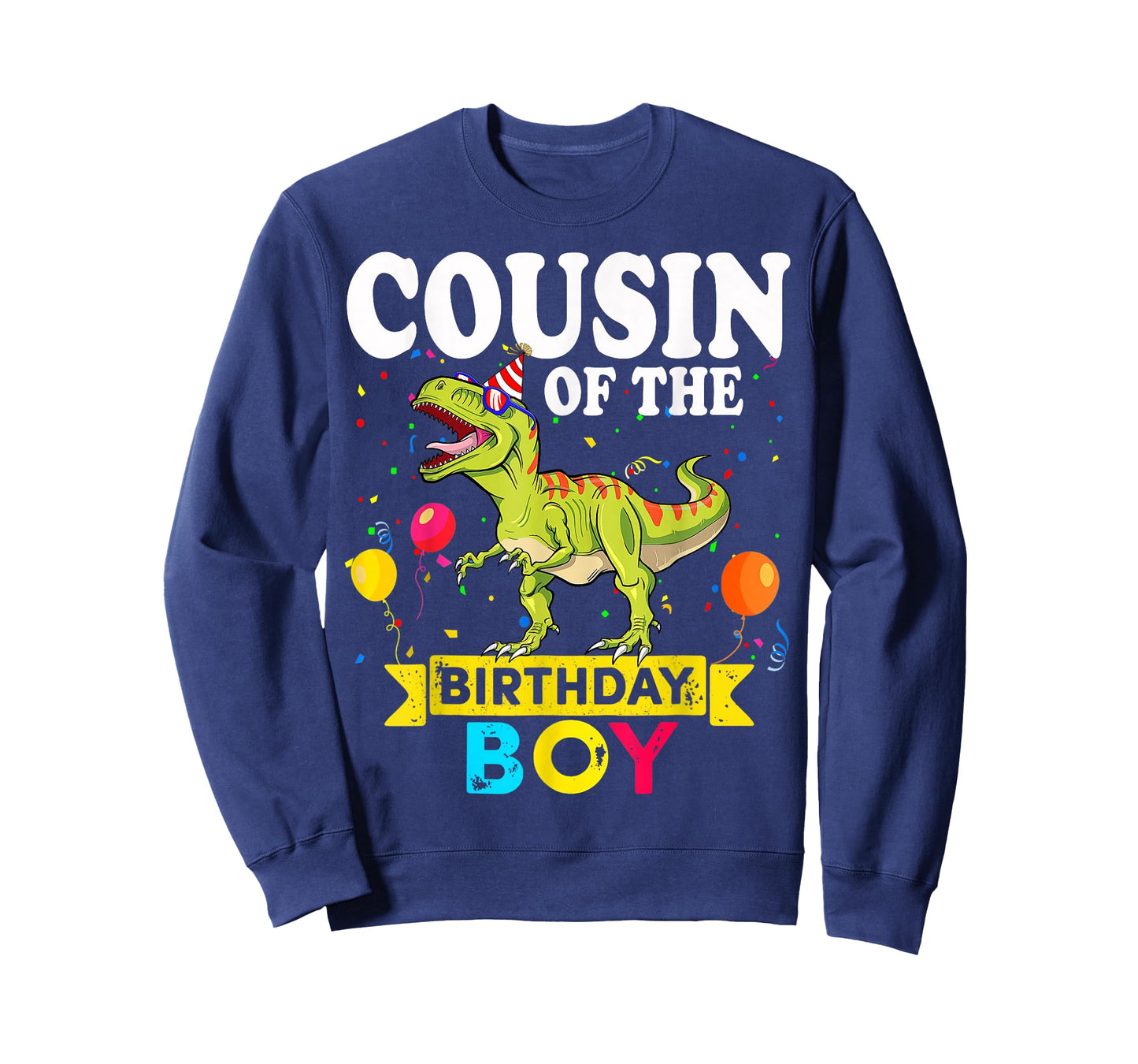Cousin Of The Birthday Boy Dinosaur T-Rex Matching Family T-Shirt