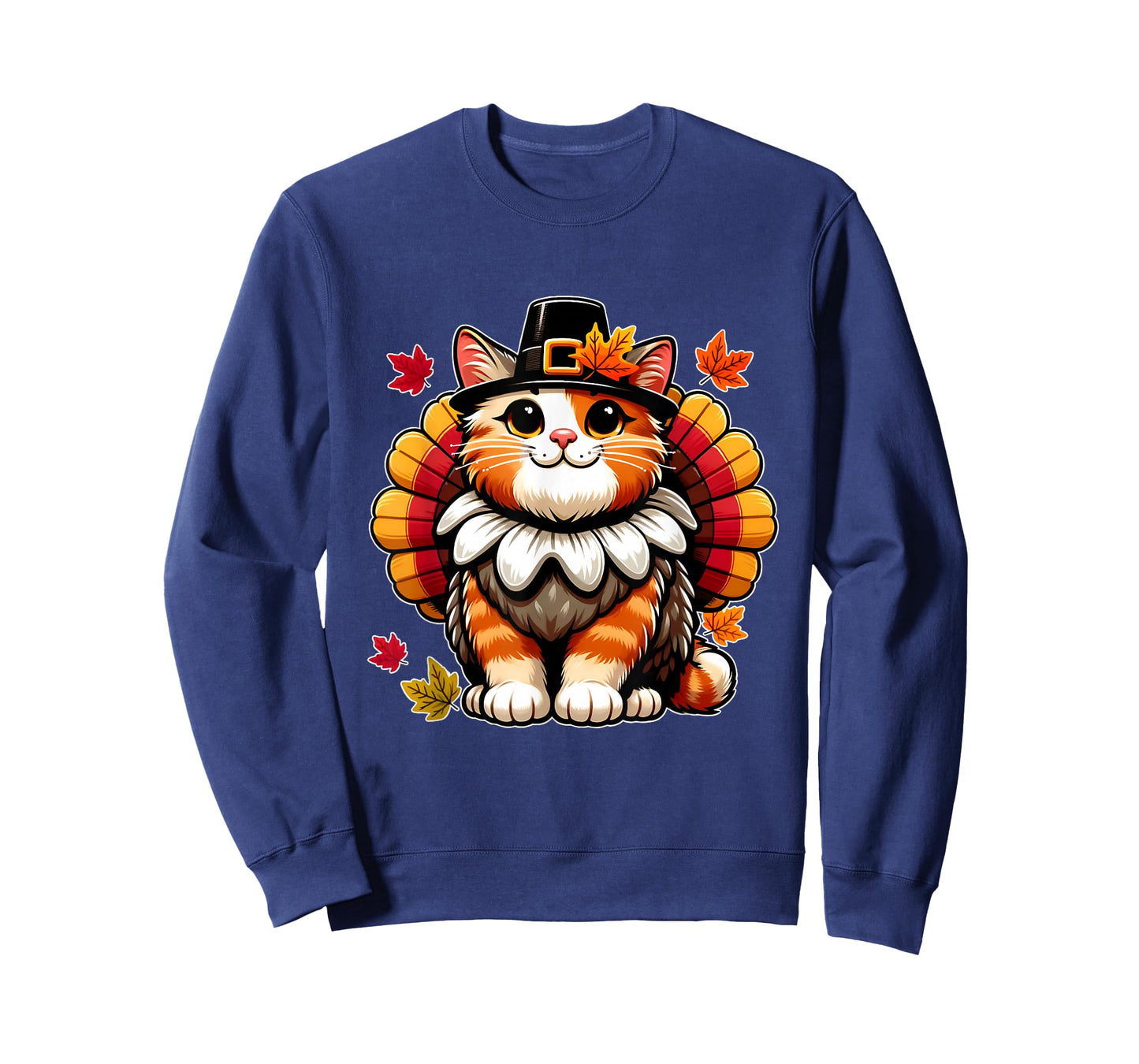 Funny Thanksgiving Shirts by Merch4life Pilgrim Cat in Turkey Disguise Thanksgiving T-Shirt