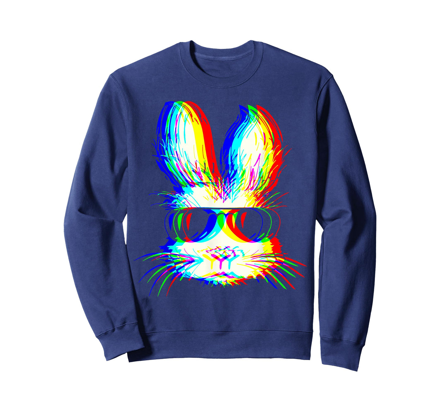 Bunny Trippy Vaporwave Easter Techno Rave EDM Music Party T-Shirt