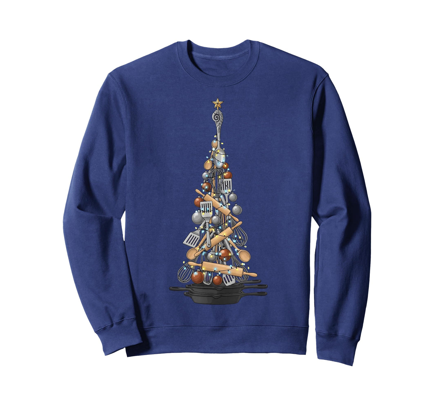 Chef Christmas Tree Xmas Cook Baking Funny Cooking Baker T-Shirt