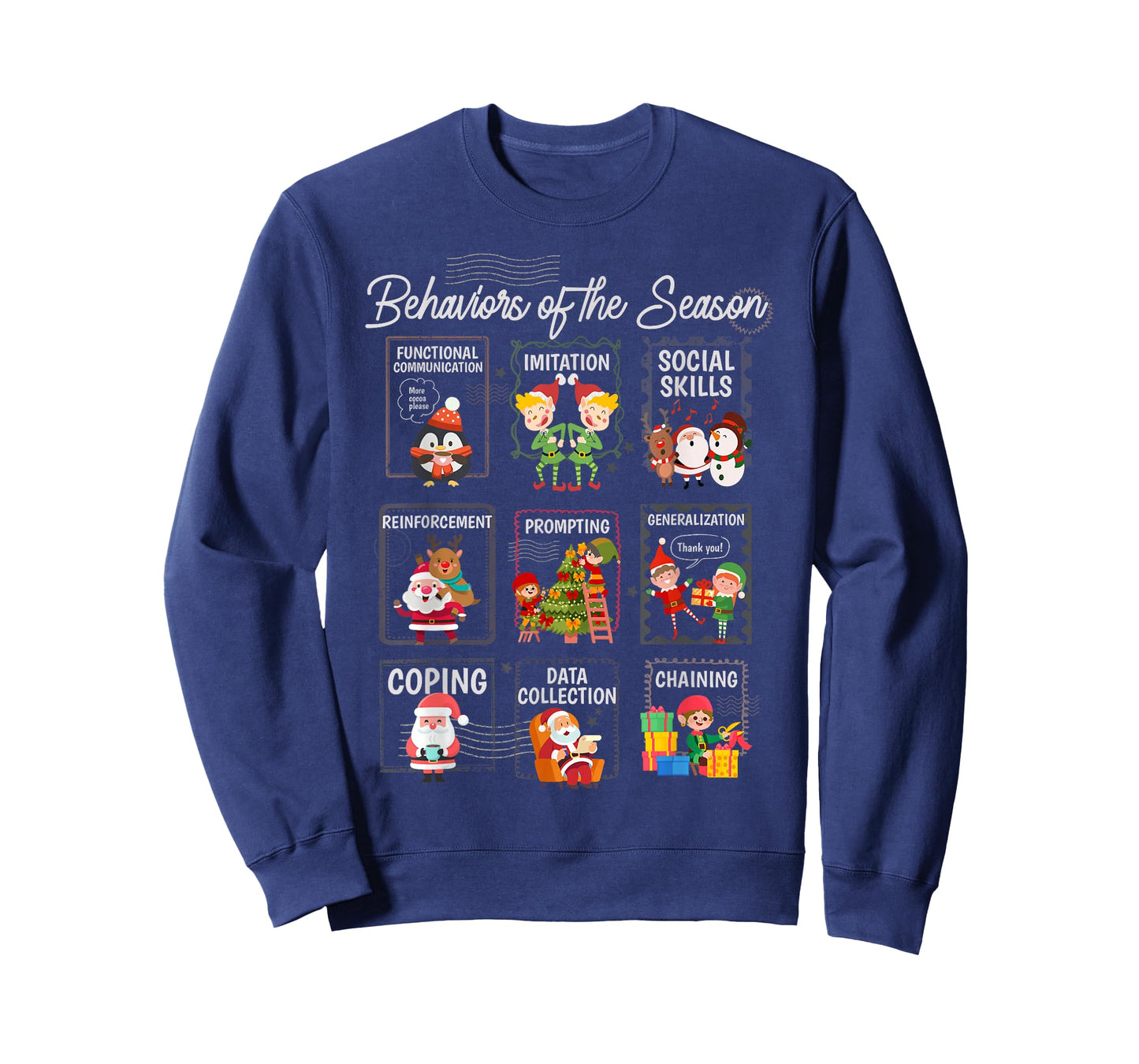Behaviors of The Season SPED Teacher Christmas ABA Holiday T-Shirt