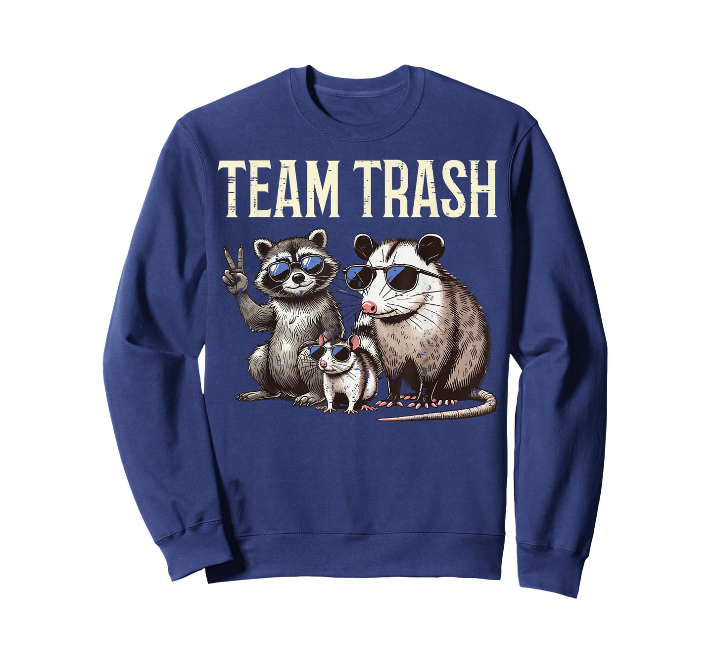 Team Trash Raccoon Opossum Skunk Funny Possum Men Women Kids T-Shirt