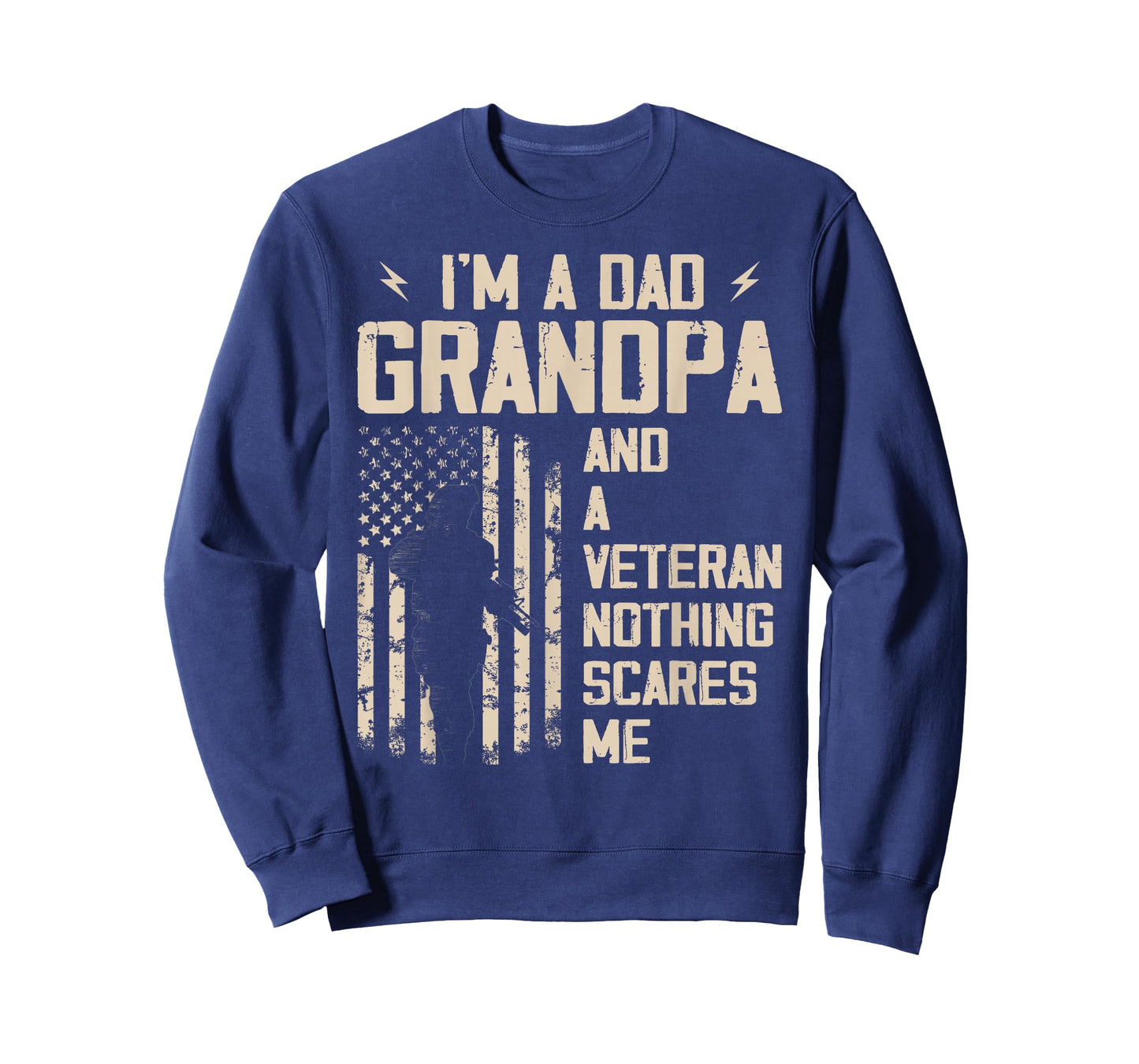 I'm A Dad Grandpa And Veteran Fathers Day Papa Grandpa T-Shirt