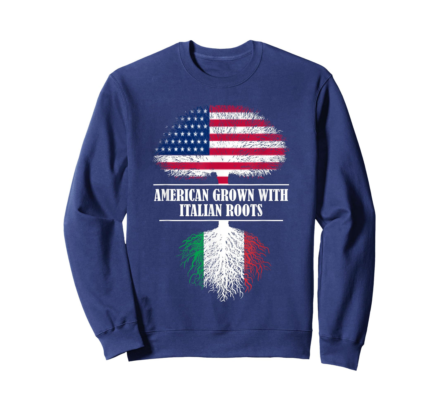 American grown with italian roots Italy flag country T-Shirt
