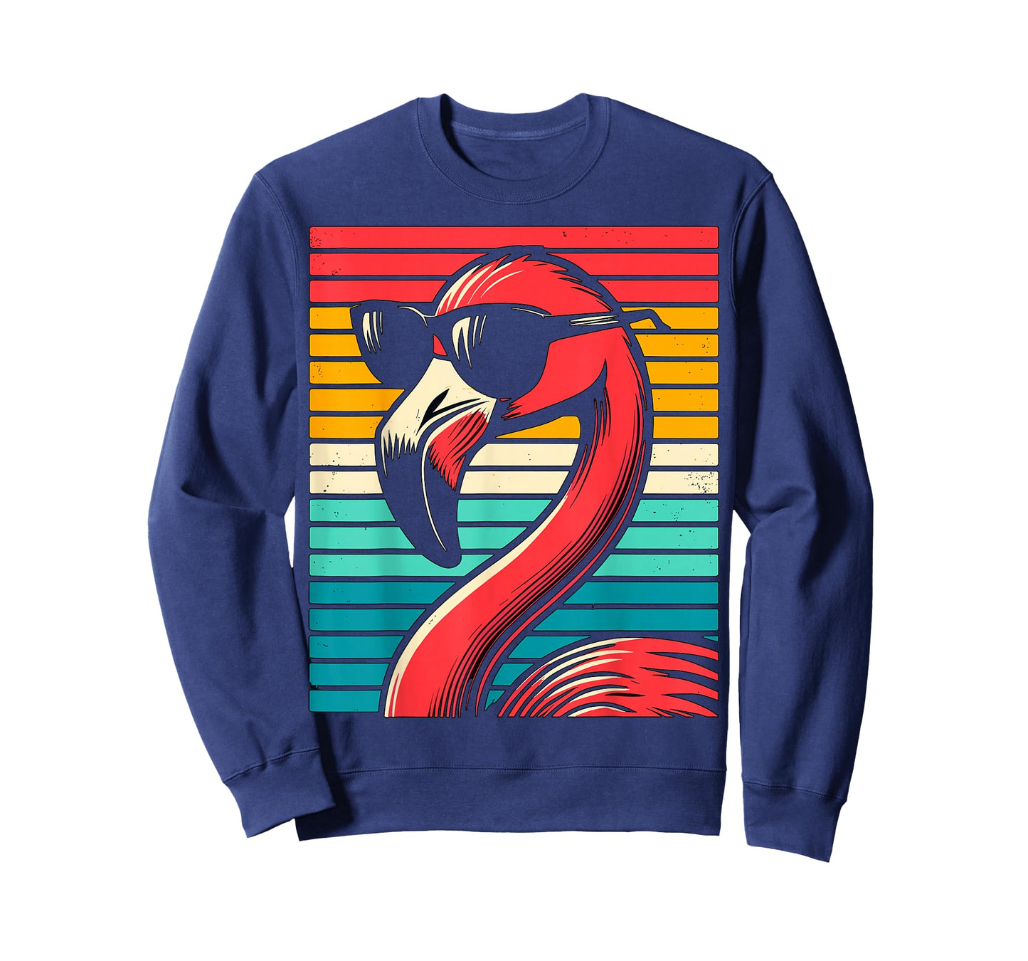 cool Flamingo with Sunglasses 70s 80s 90s Party Retro T-Shirt