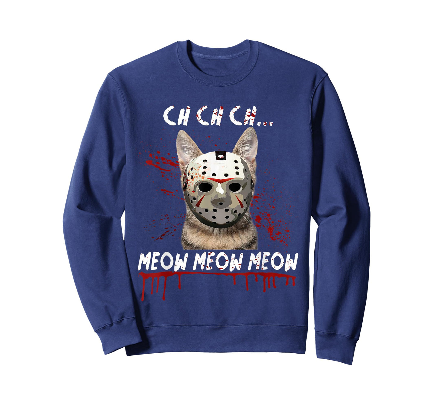 Ch Ch Ch Meow Meow Scary Friday Costume Halloween Cat T-Shirt for Men Women
