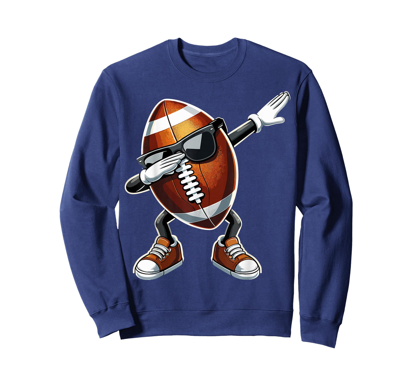 Dabbing Football with Sunglasses Funny Football T-Shirt