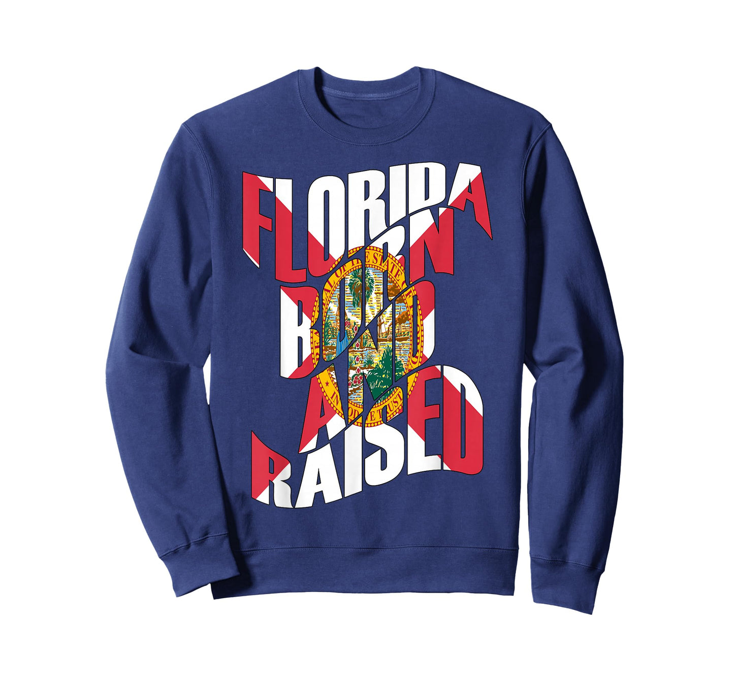 Florida Born and Raised Florida State Flag T-Shirt