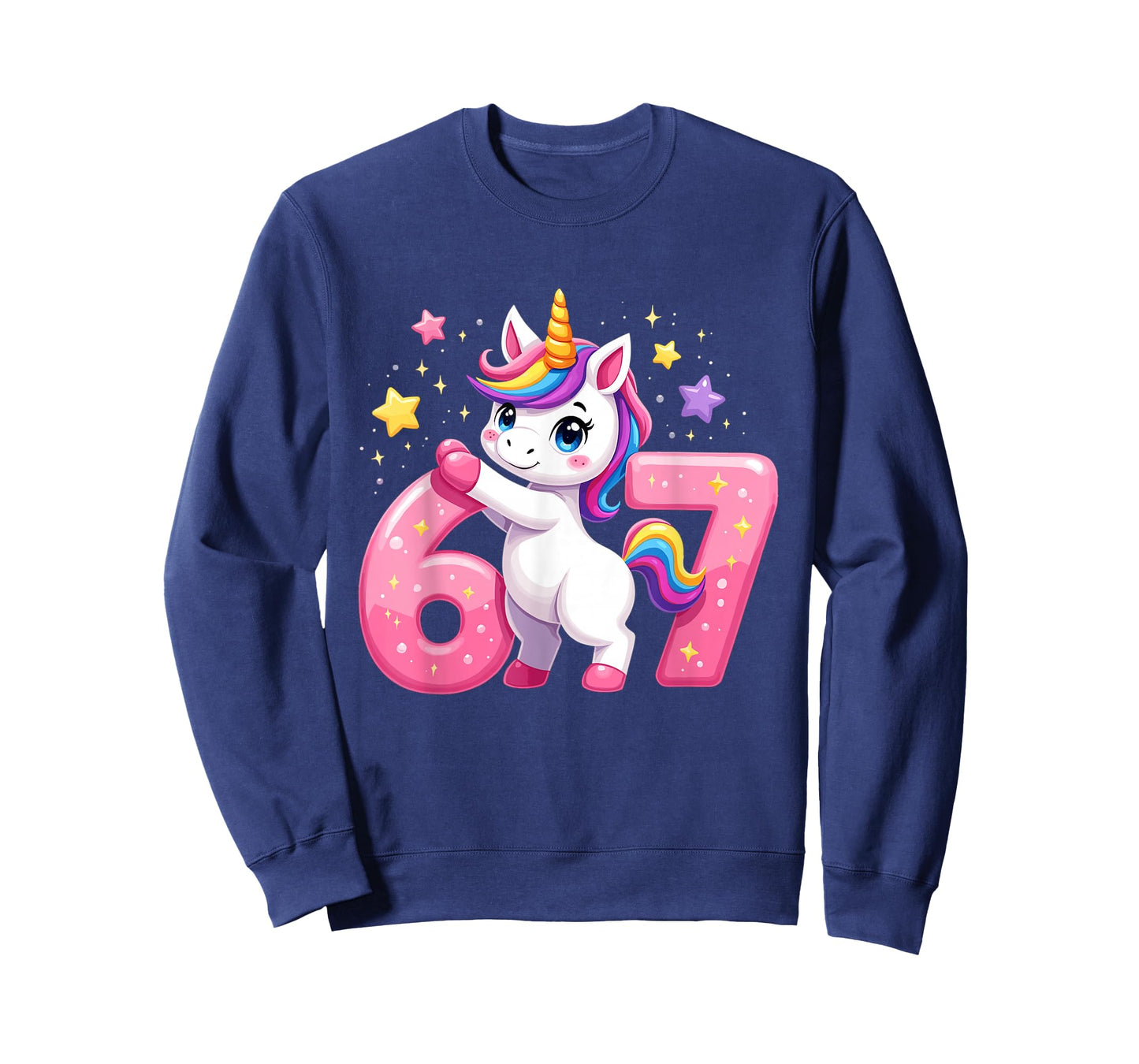 Funny 67 Unicorn Dabbing Six Seven Celebration for Kids T-Shirt