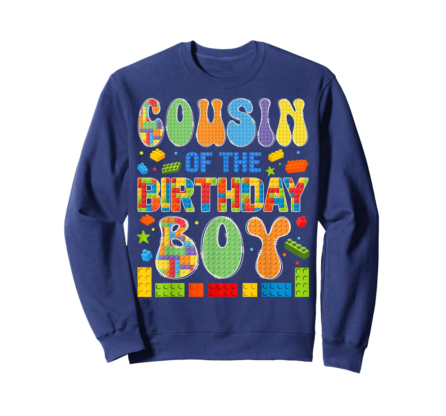 Cousin Of The Birthday Boy Building Block Birthday T-Shirt