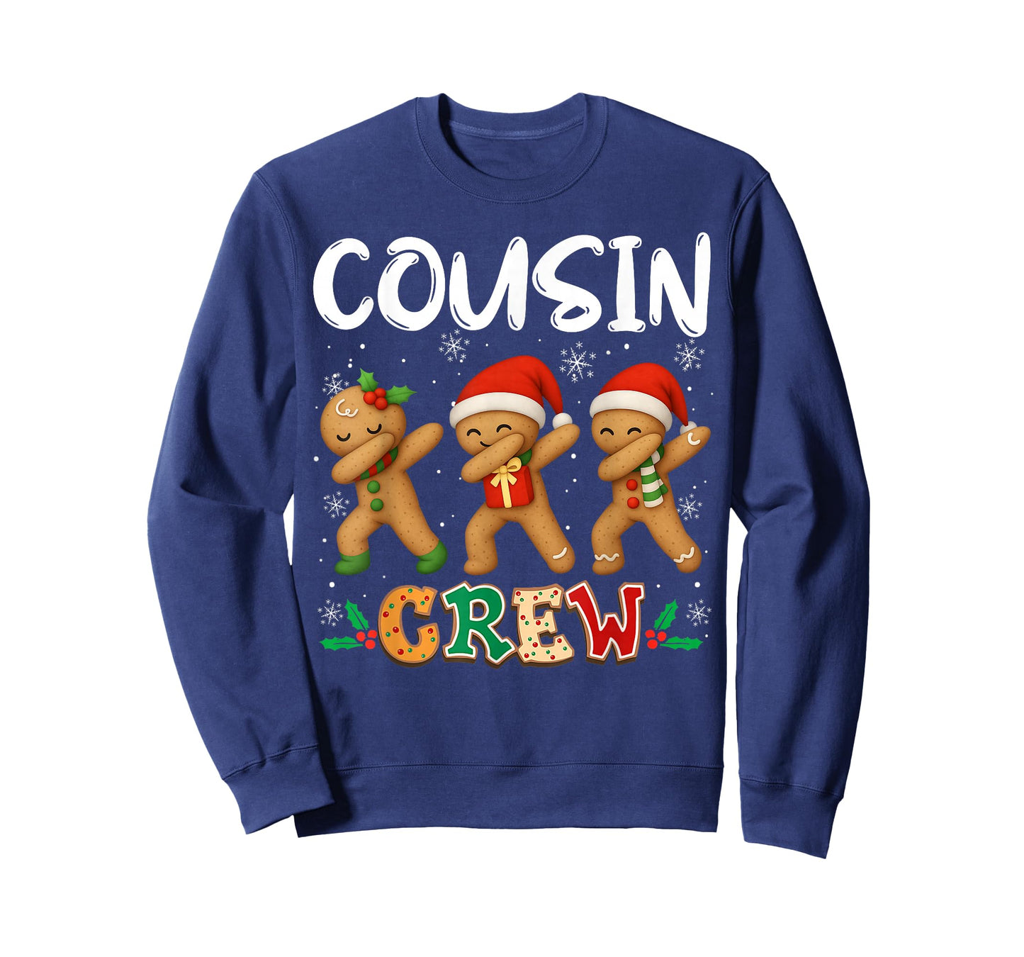 Cousin Crew Christmas Pajama Gingerbread Man Dabbing T-Shirt