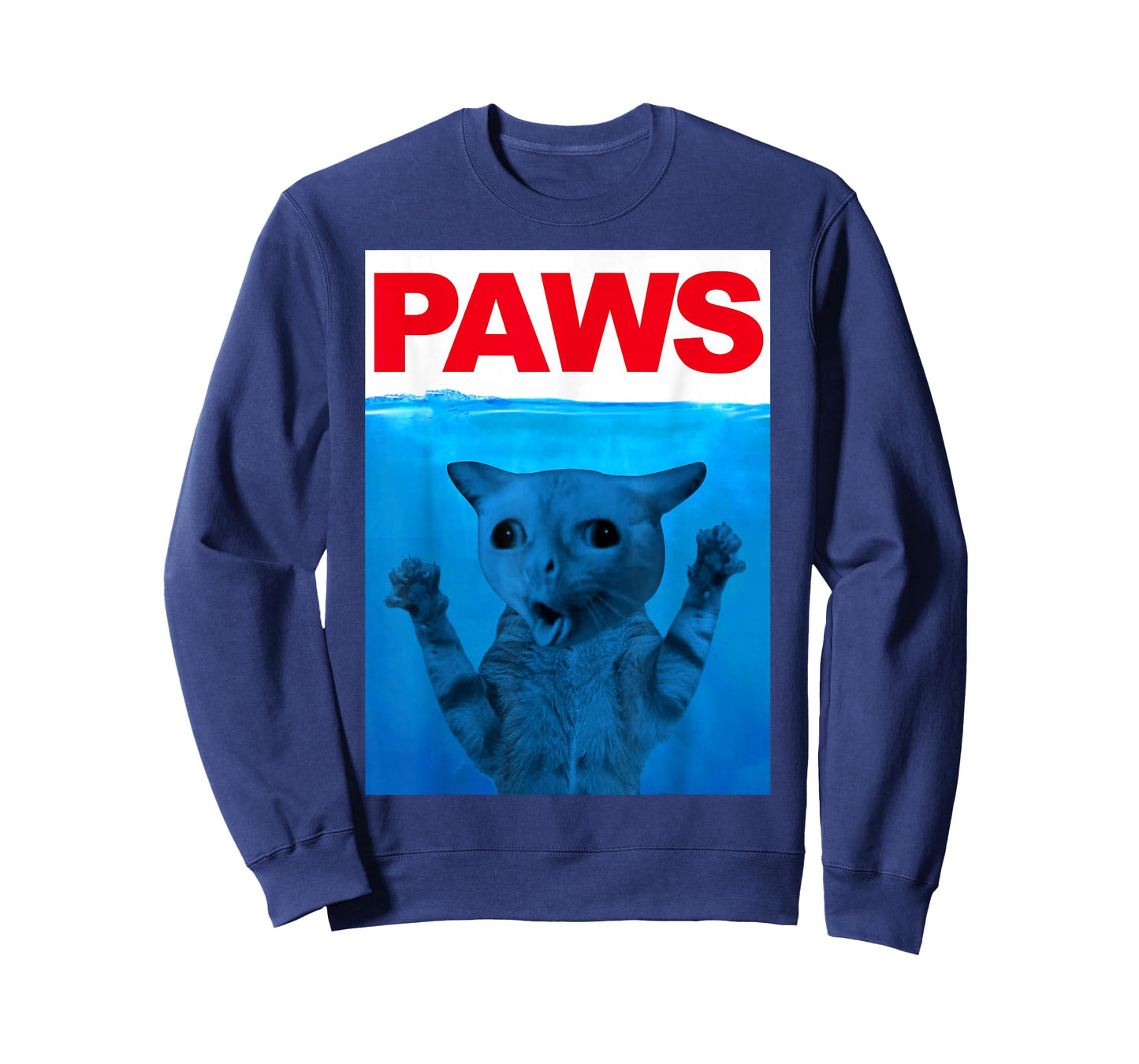 Paws Cat Meme Humor Funny Kitty Lover Funny Cats Dads Mom T-Shirt