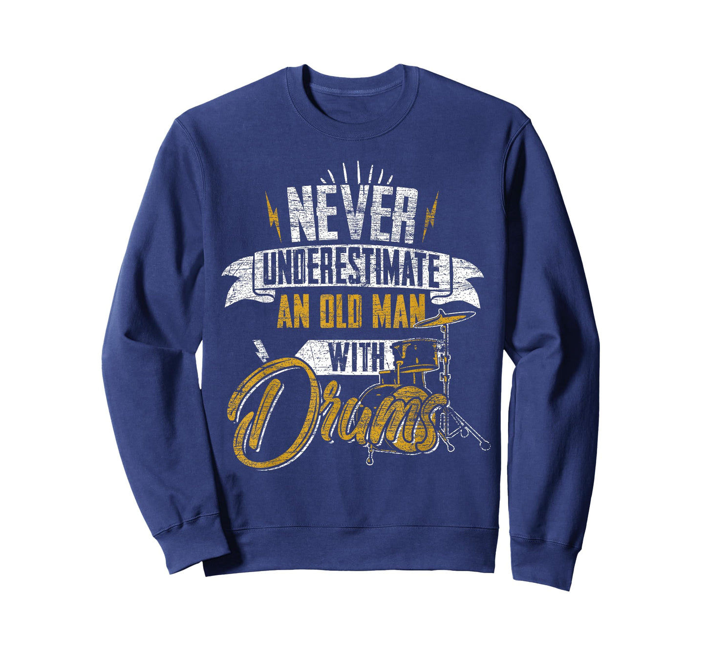 Drummer Never Underestimate An Old Man With Drums T-Shirt