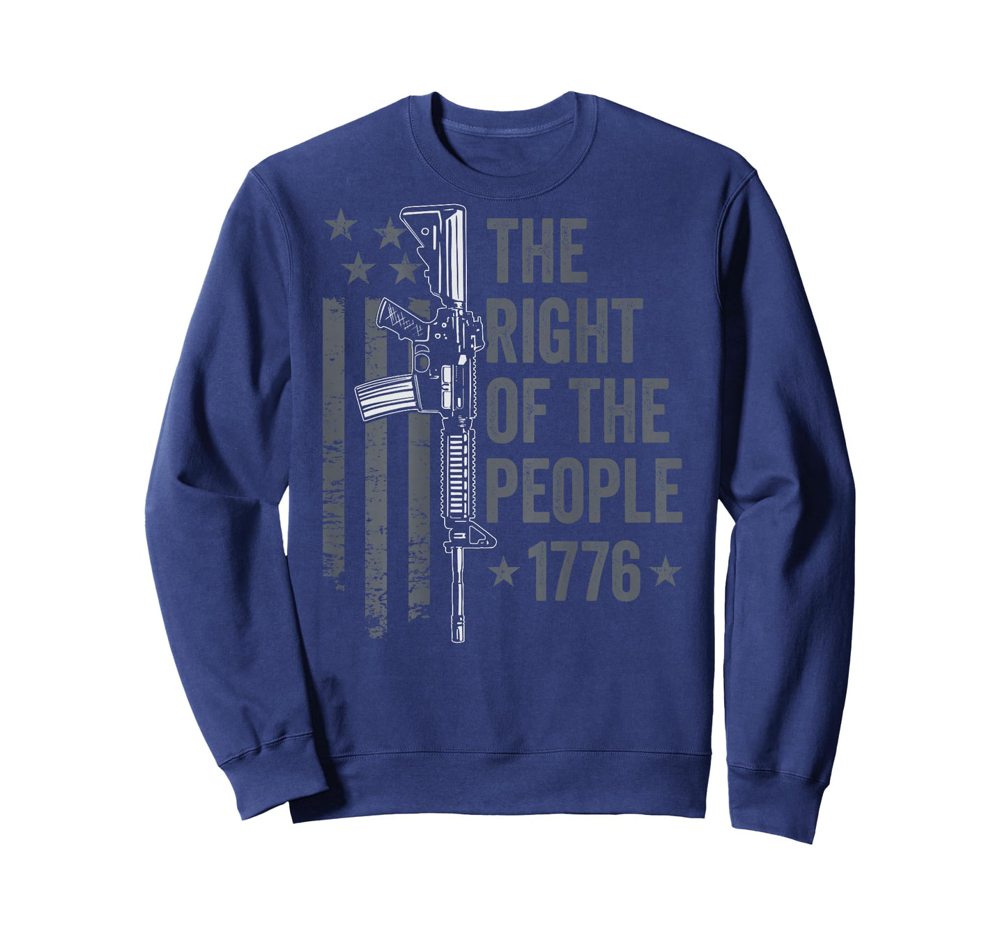 The Right Of The People 1776 2nd Amendment Pro Gun (ON BACK) T-Shirt