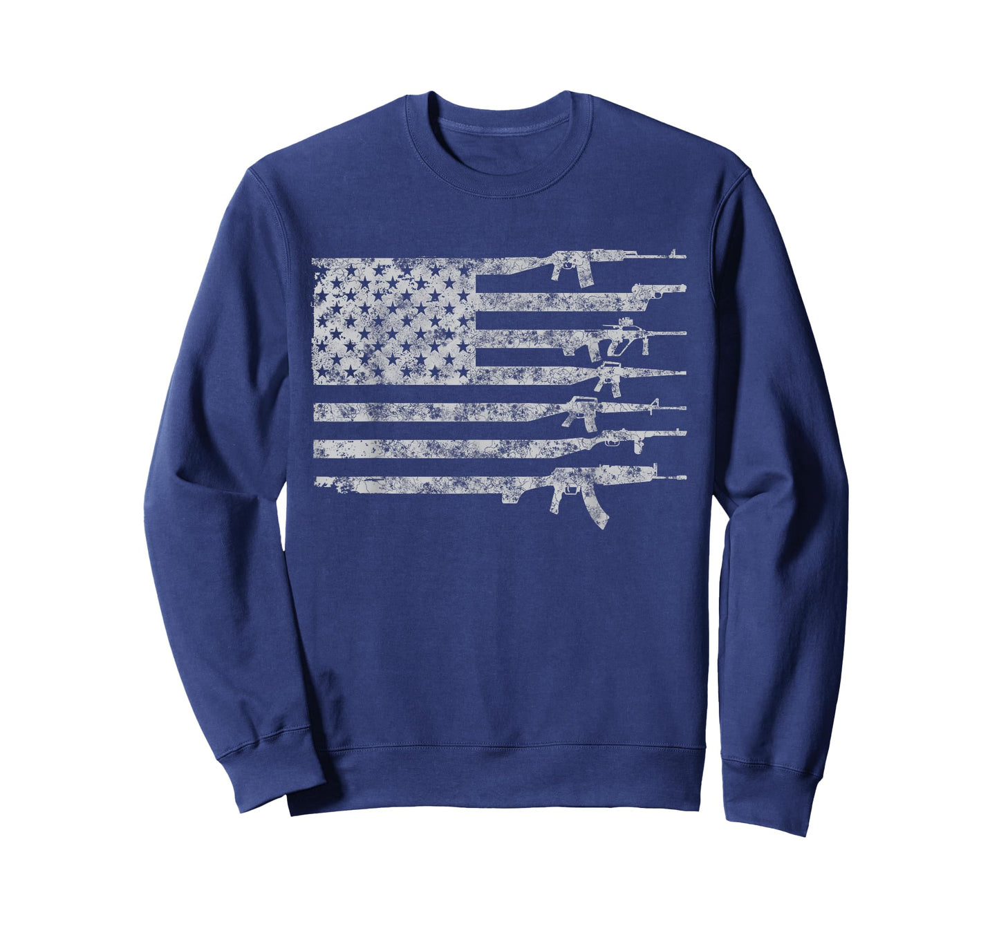 Vintage US American Flag USA Pro Gun Retro for Gun-Owners Women Men T-Shirt