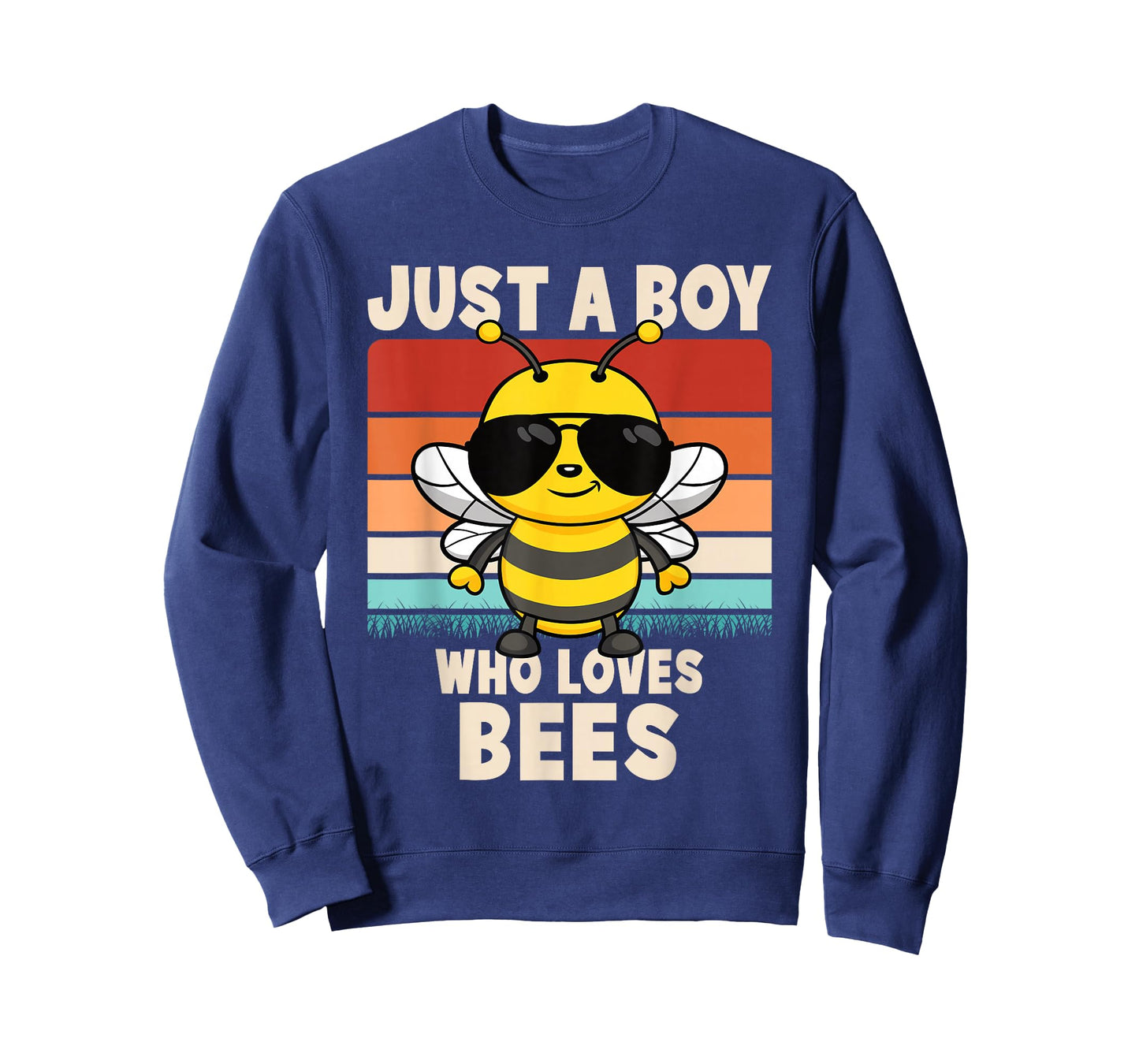Just A Boy Who Loves Bees Funny Bee Lover Beekeeper Kids T-Shirt