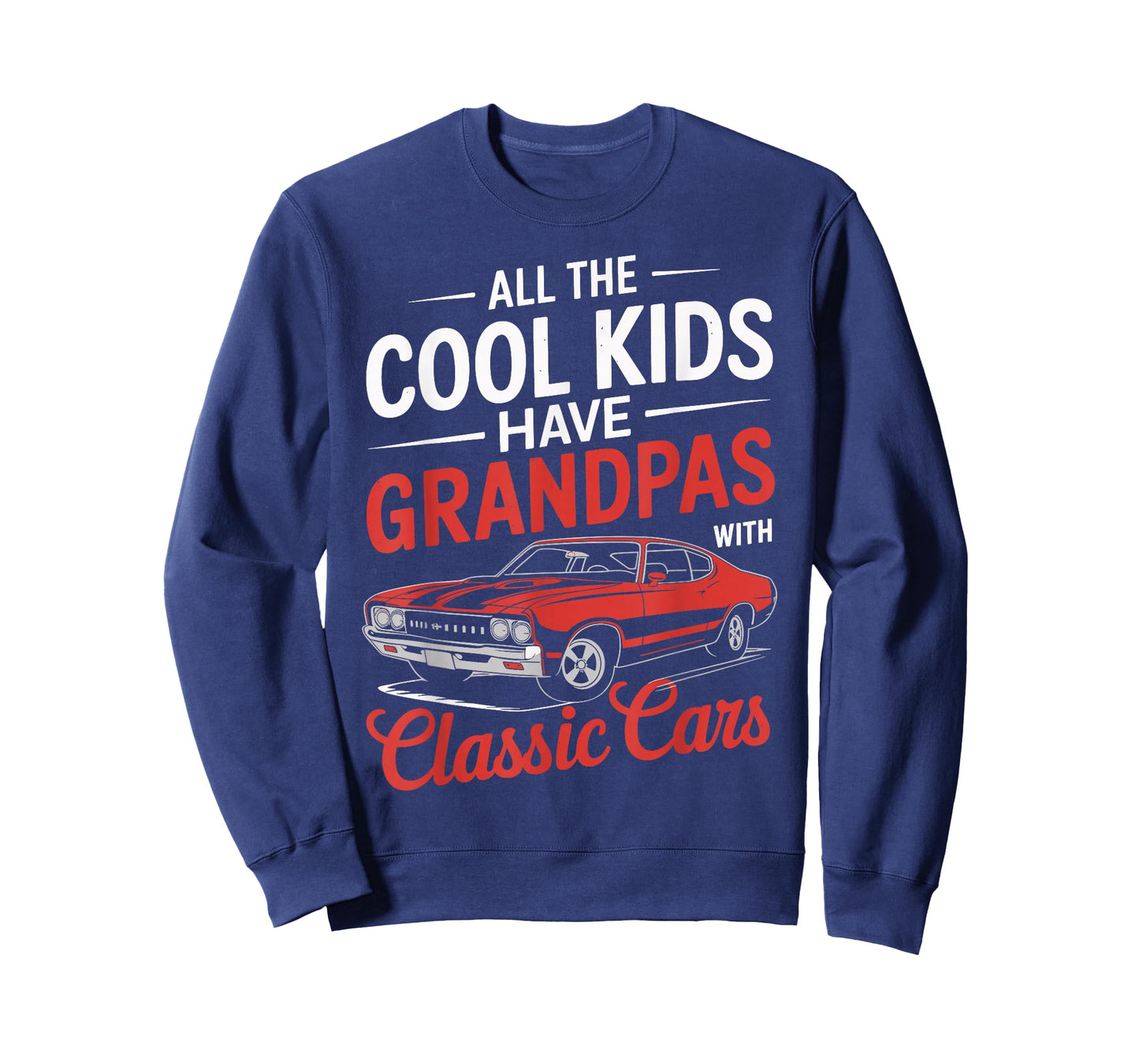All the Cool Kids Have Grandpas with Classic Cars Vintage T-Shirt