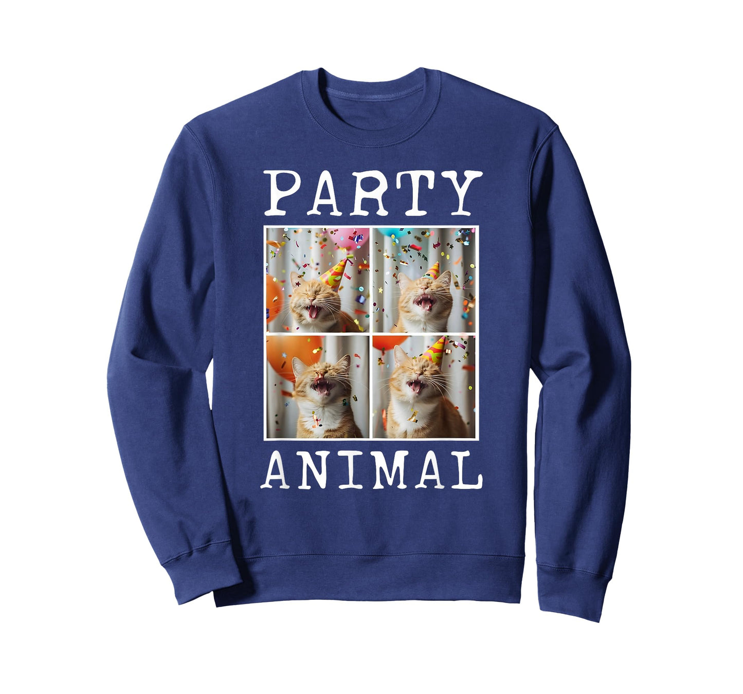 Cat Lover Animal Themed Happy Cat Birthday T-Shirt, Small, Black
