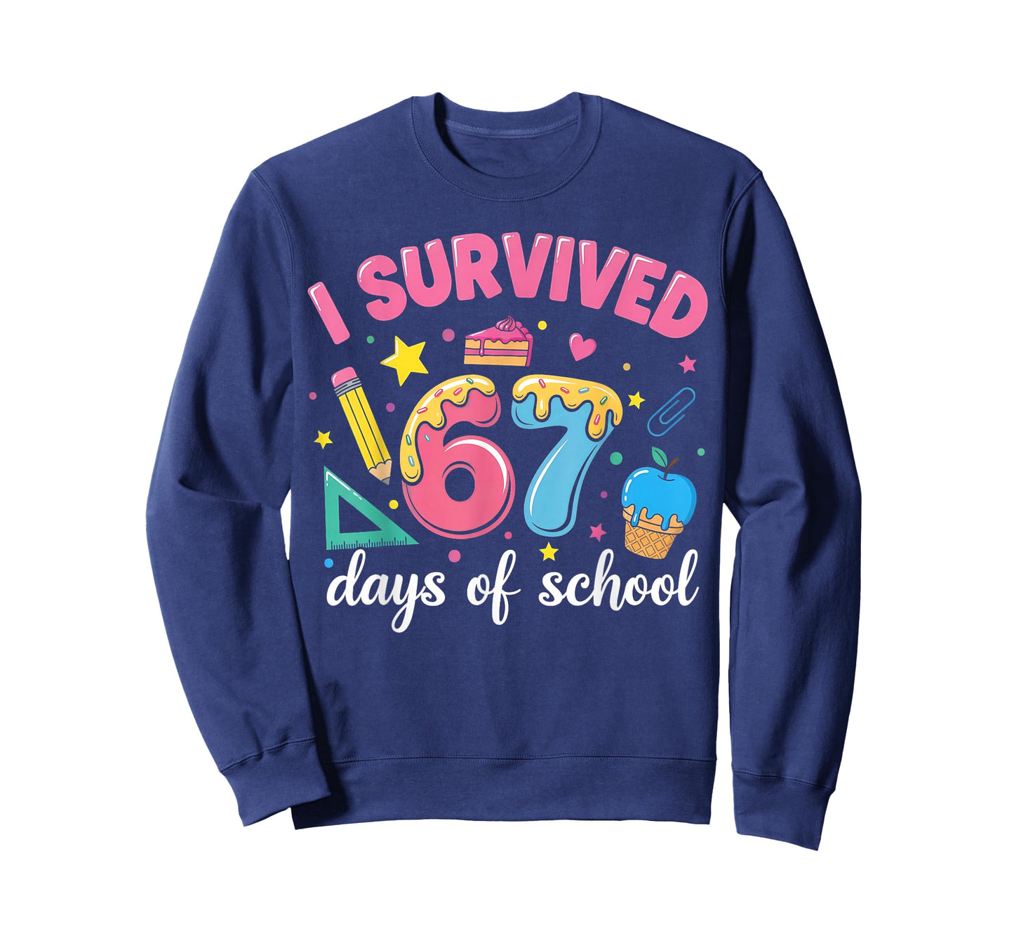 I Survived 67 Days of School Funny Meme Teacher Student T-Shirt