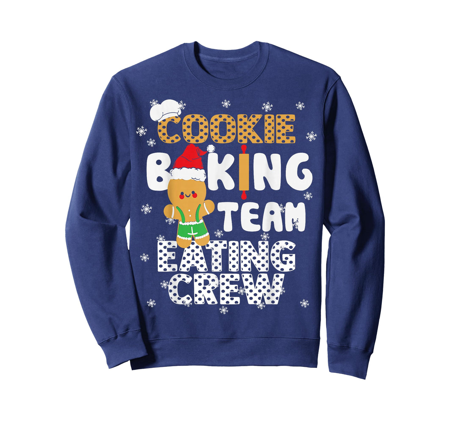 Bake Squad Christmas Cookie Baking Team Captain Eating Crew T-Shirt