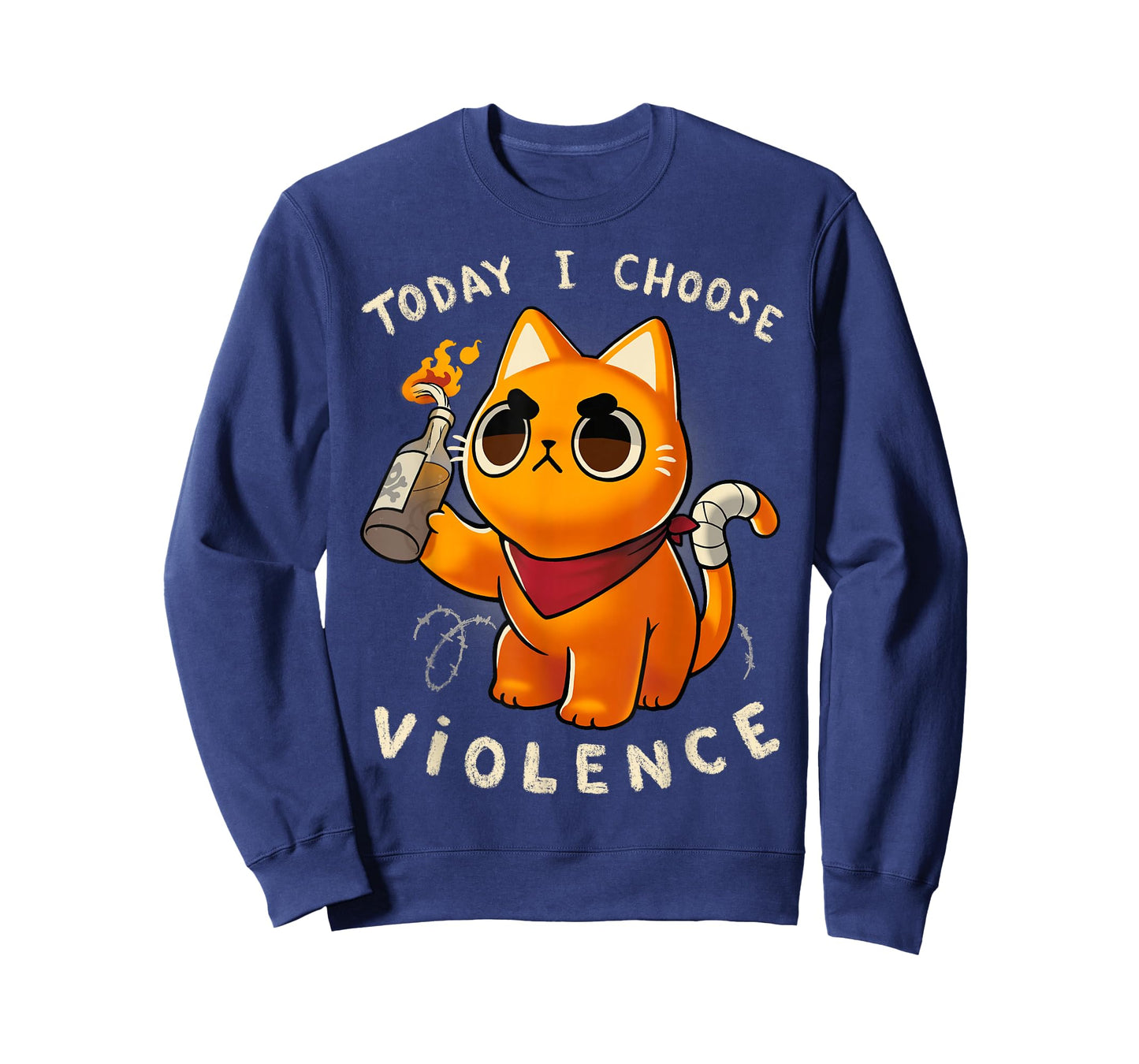 Today I choose violence - Angry Kitty Protest T-Shirt