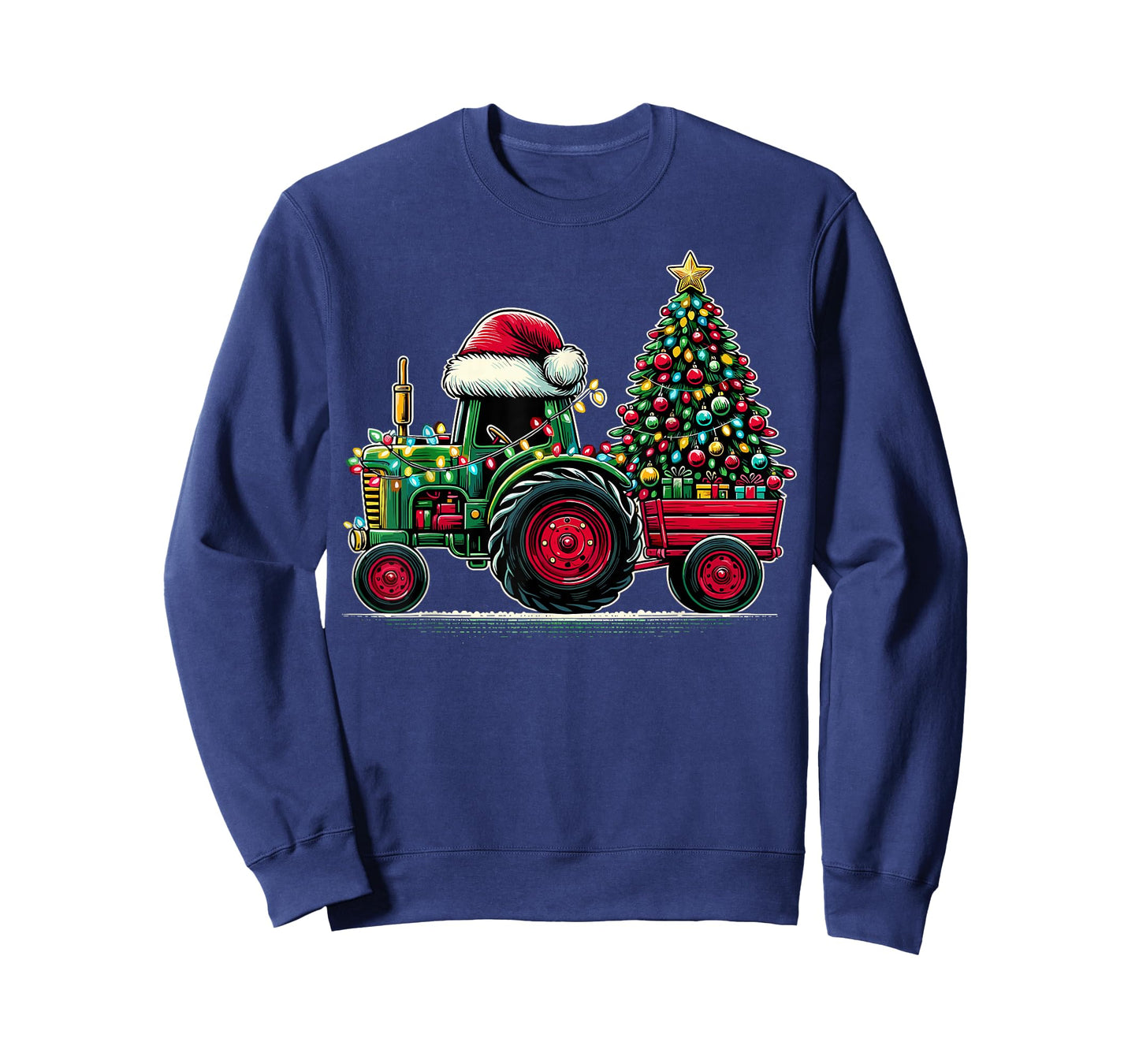 Christmas Tractor Santa Xmas Farm Truck T-Shirt
