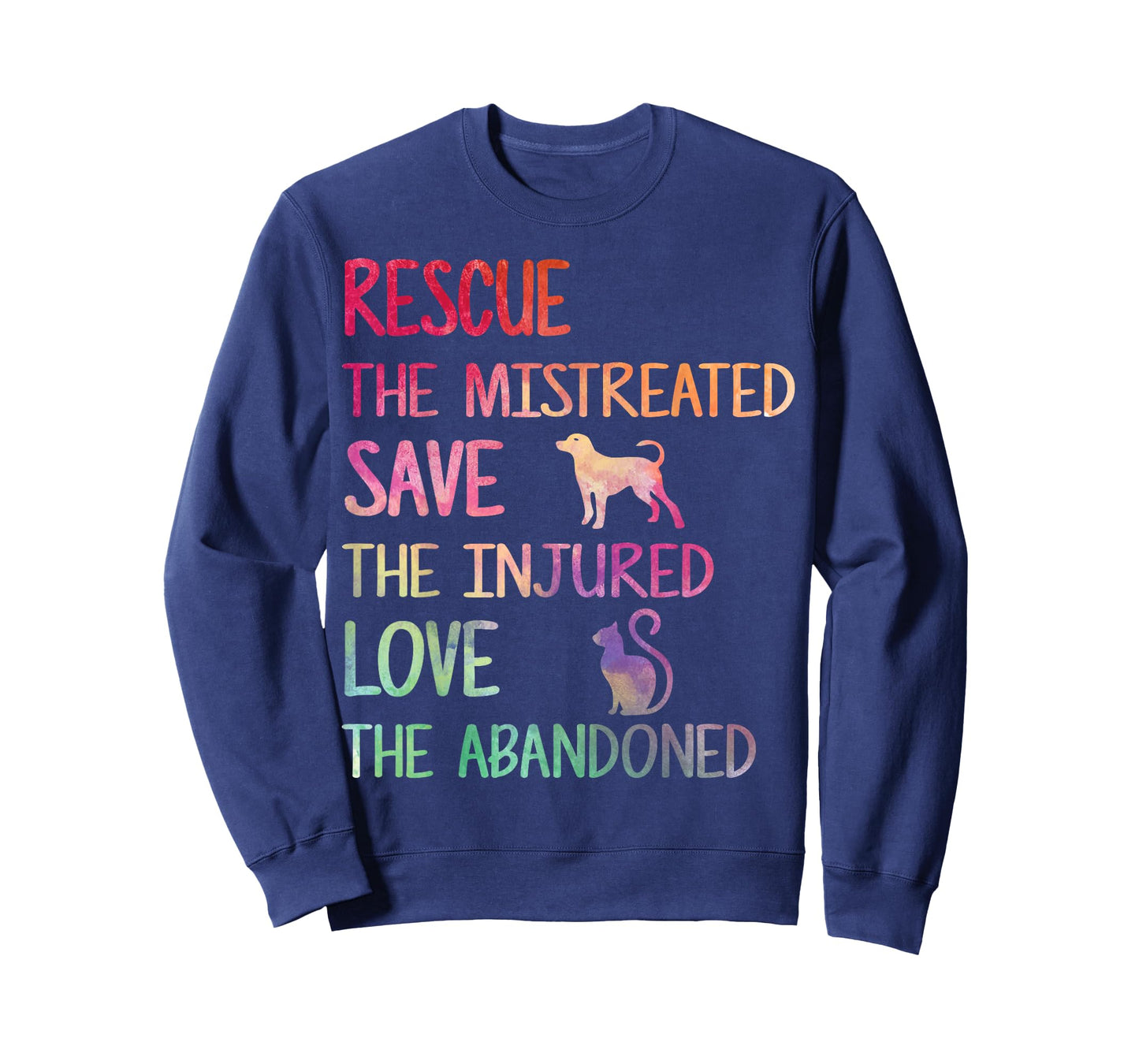 Rescue Save Love PET Animal Shelter Volunteer Gifts Sleeve T-Shirt