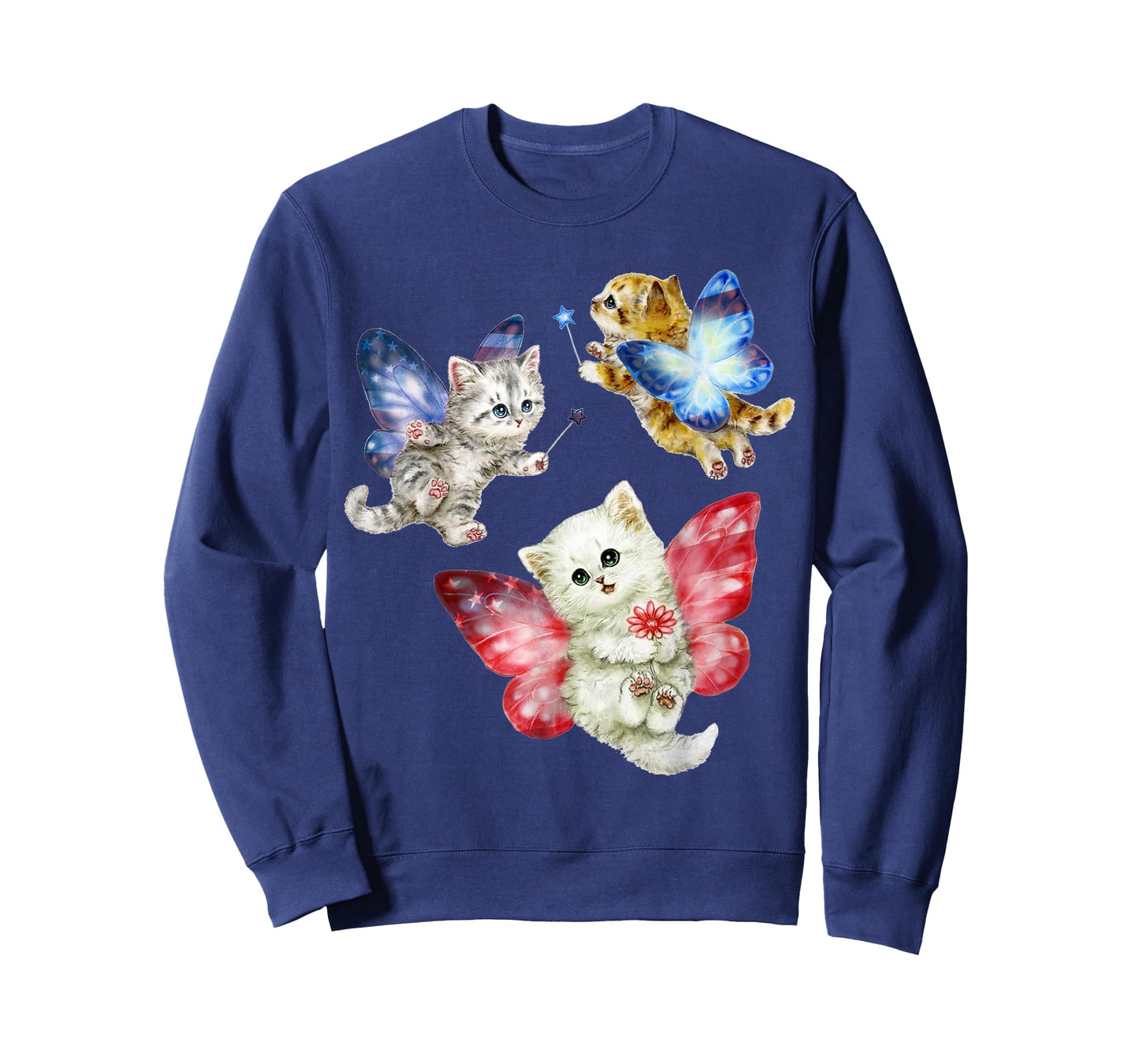 Cat Fly Like A Butterfly T-Shirt for Men Women Girls Kids